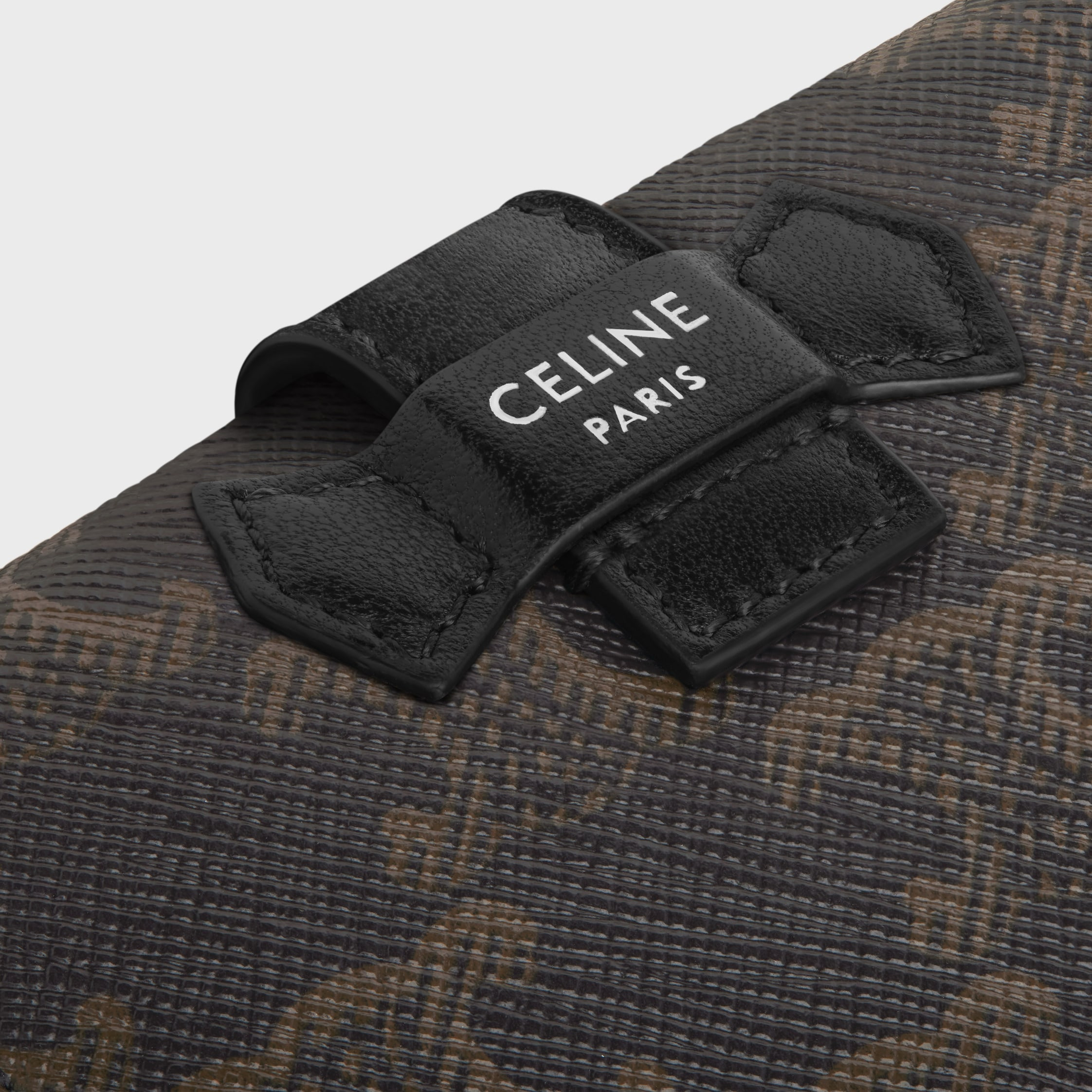 Fine Strap Wallet in Triomphe Canvas and Lambskin - 5