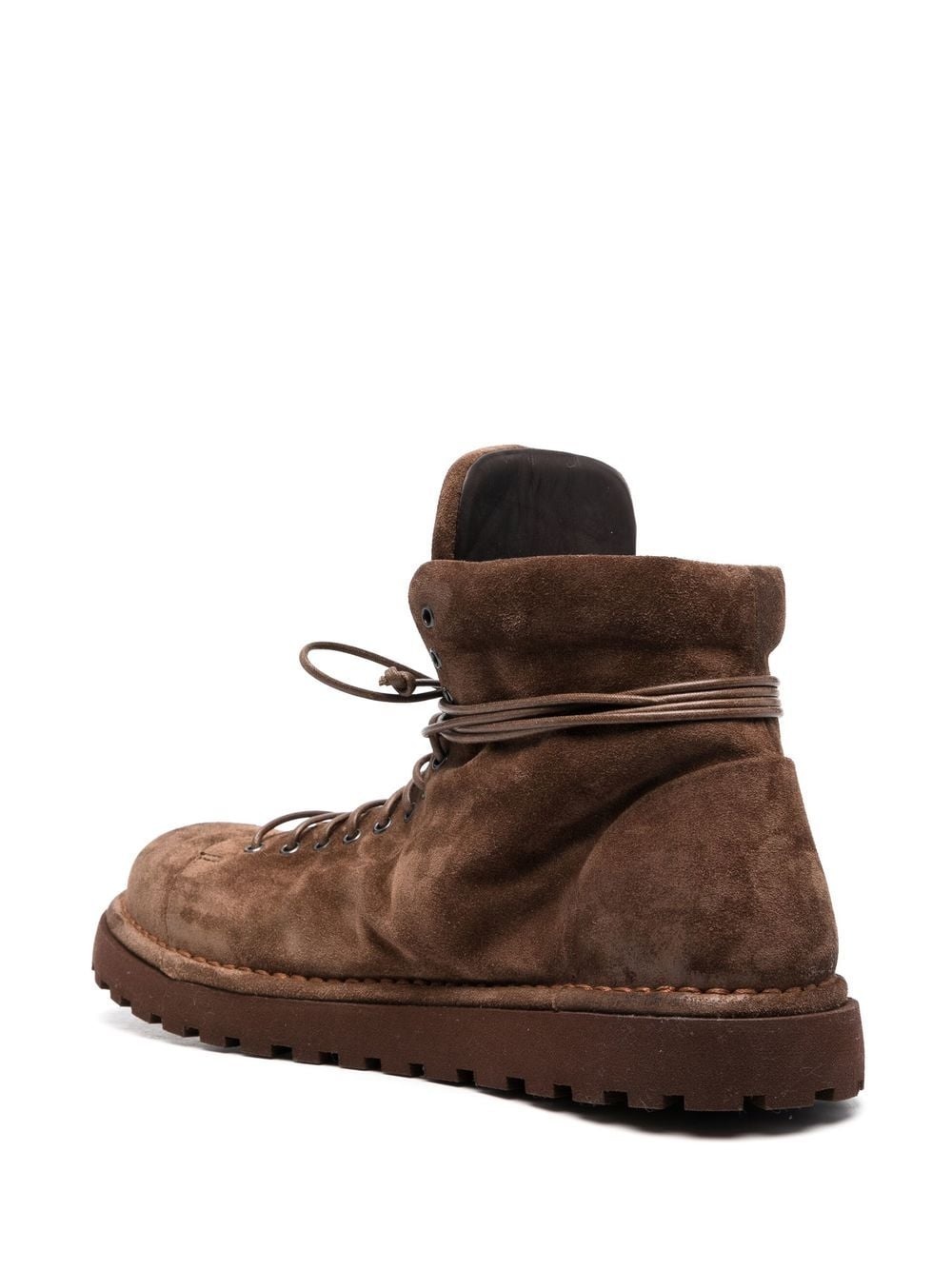 lace-up suede boots - 3