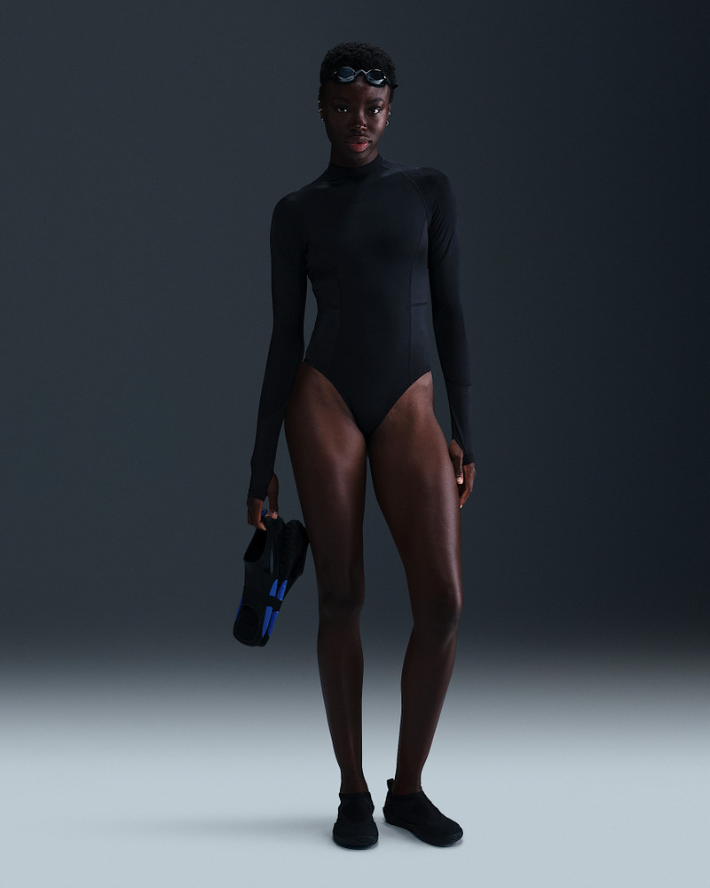 Nike Swim Fusion Women's HydraLock Long-Sleeve One-Piece (CB) 1