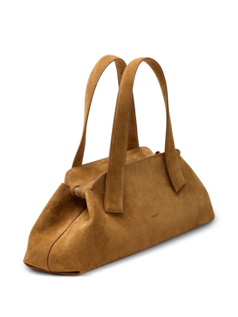 Linea Basalt suede shoulder bag 3