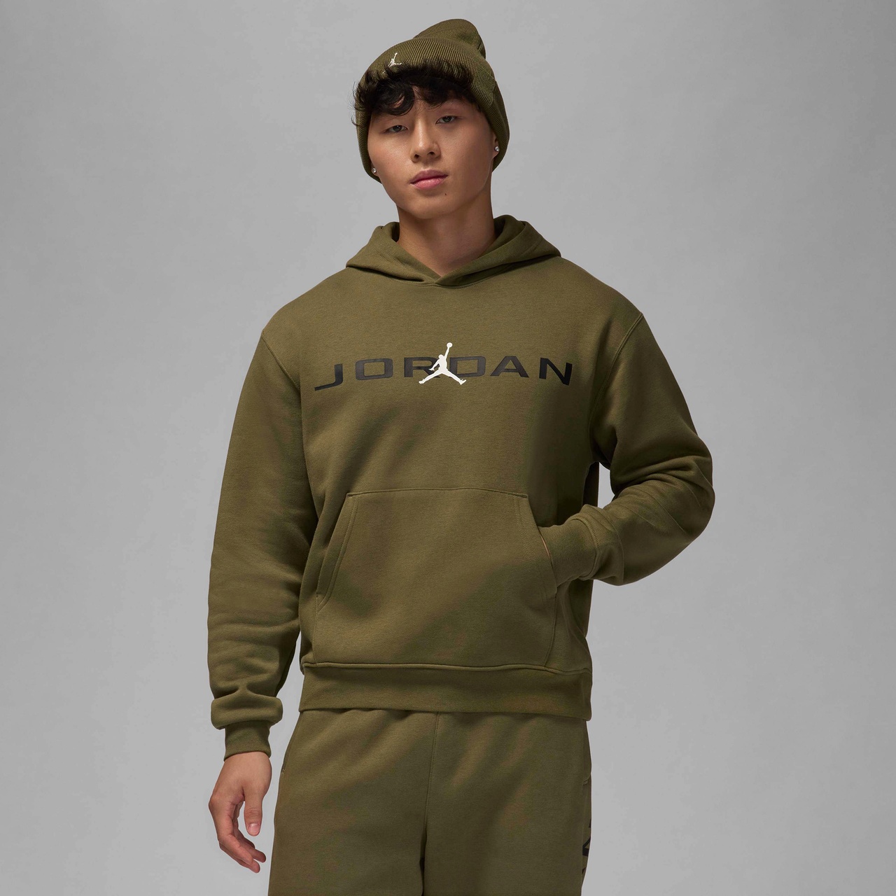 Jordan Mens Jordan Essential Air Stretch Fleece Hoodie - 1