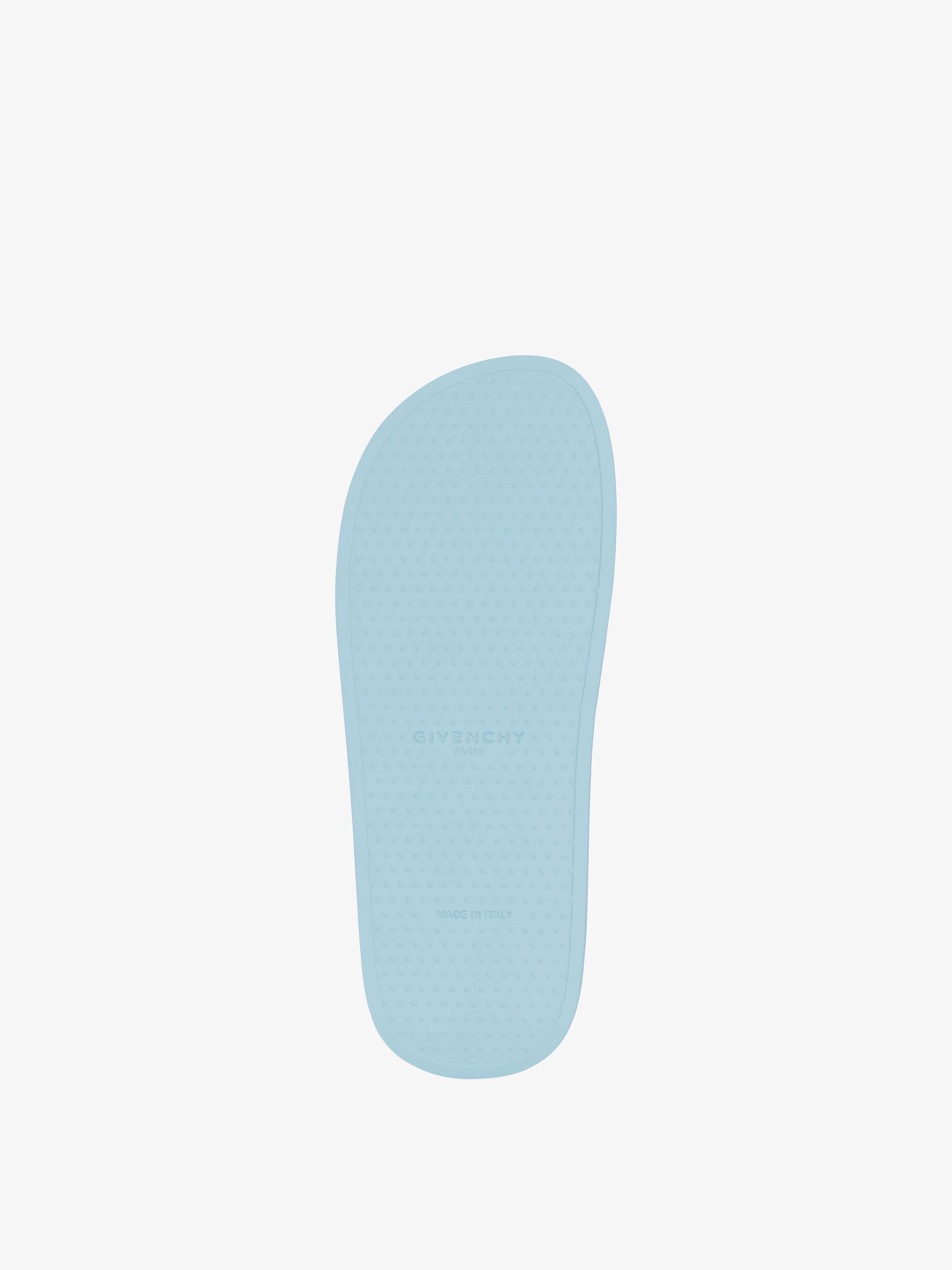 SLIDE FLAT SANDALS IN RUBBER - 5