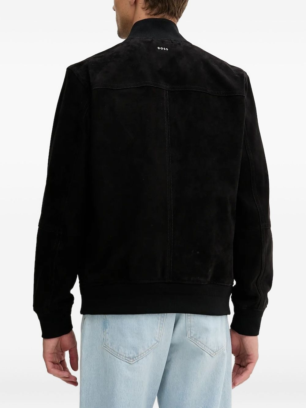 zip-fastening bomber jacket - 2