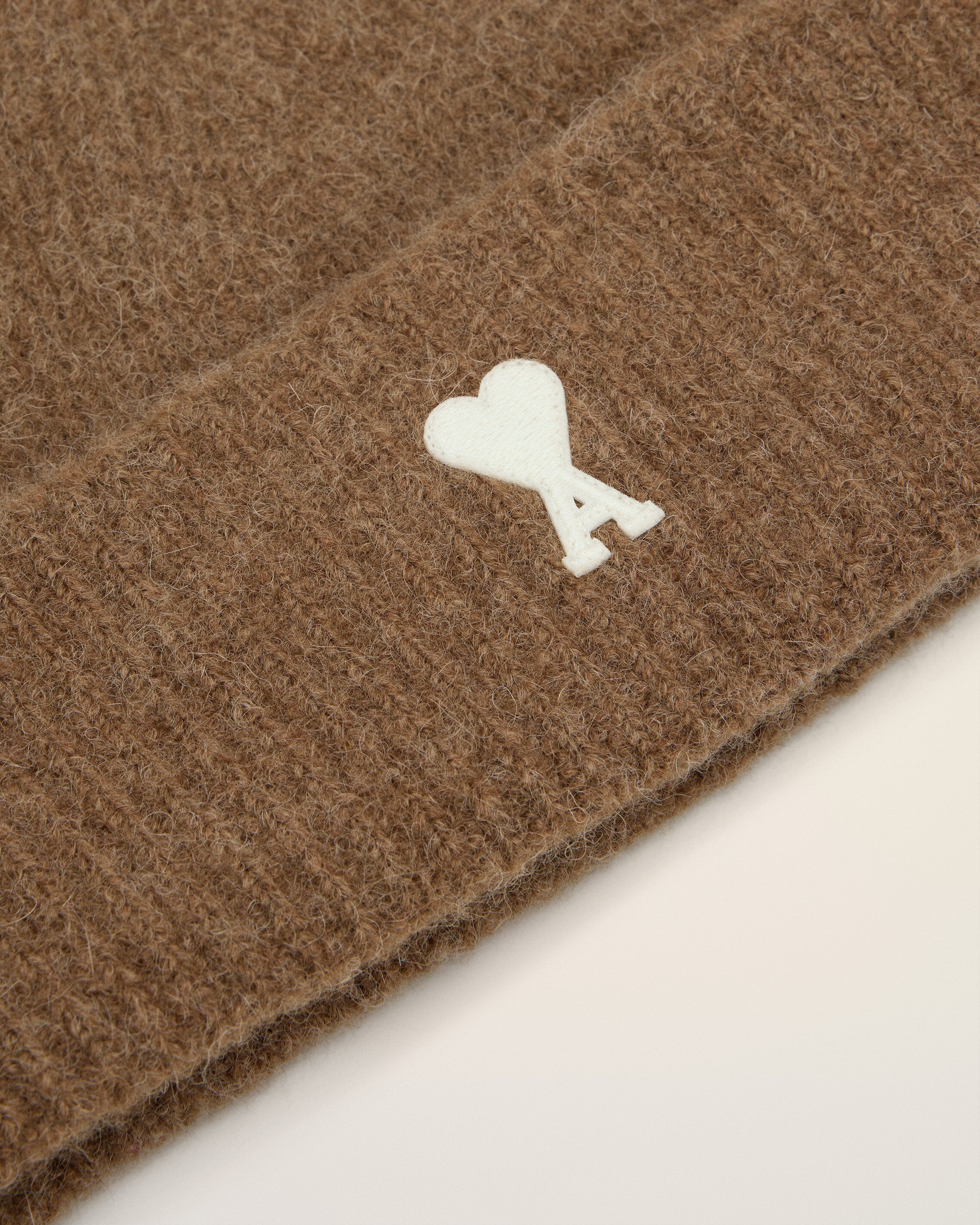 BROWN ALPACA STRIPED AMI DE COEUR BEANIE - 3
