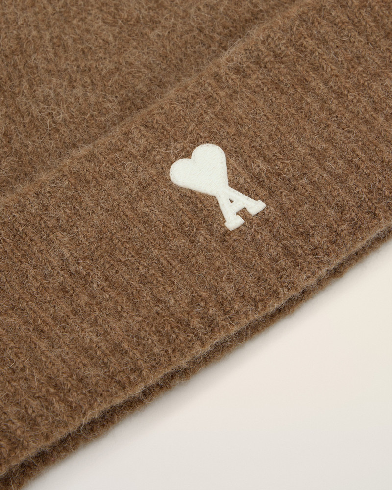BROWN ALPACA STRIPED AMI DE COEUR BEANIE 3