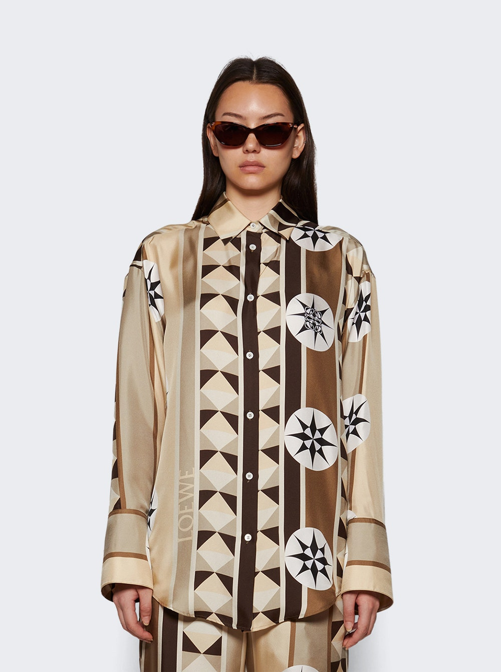 Paula's Ibiza Silk Shirt Beige - 2
