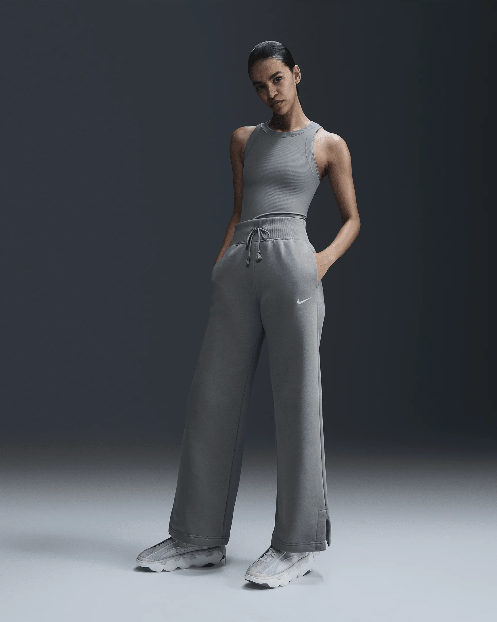 Nike Sportswear Phoenix Fleece Women's High-Waisted Wide-Leg Sweatpants - 1