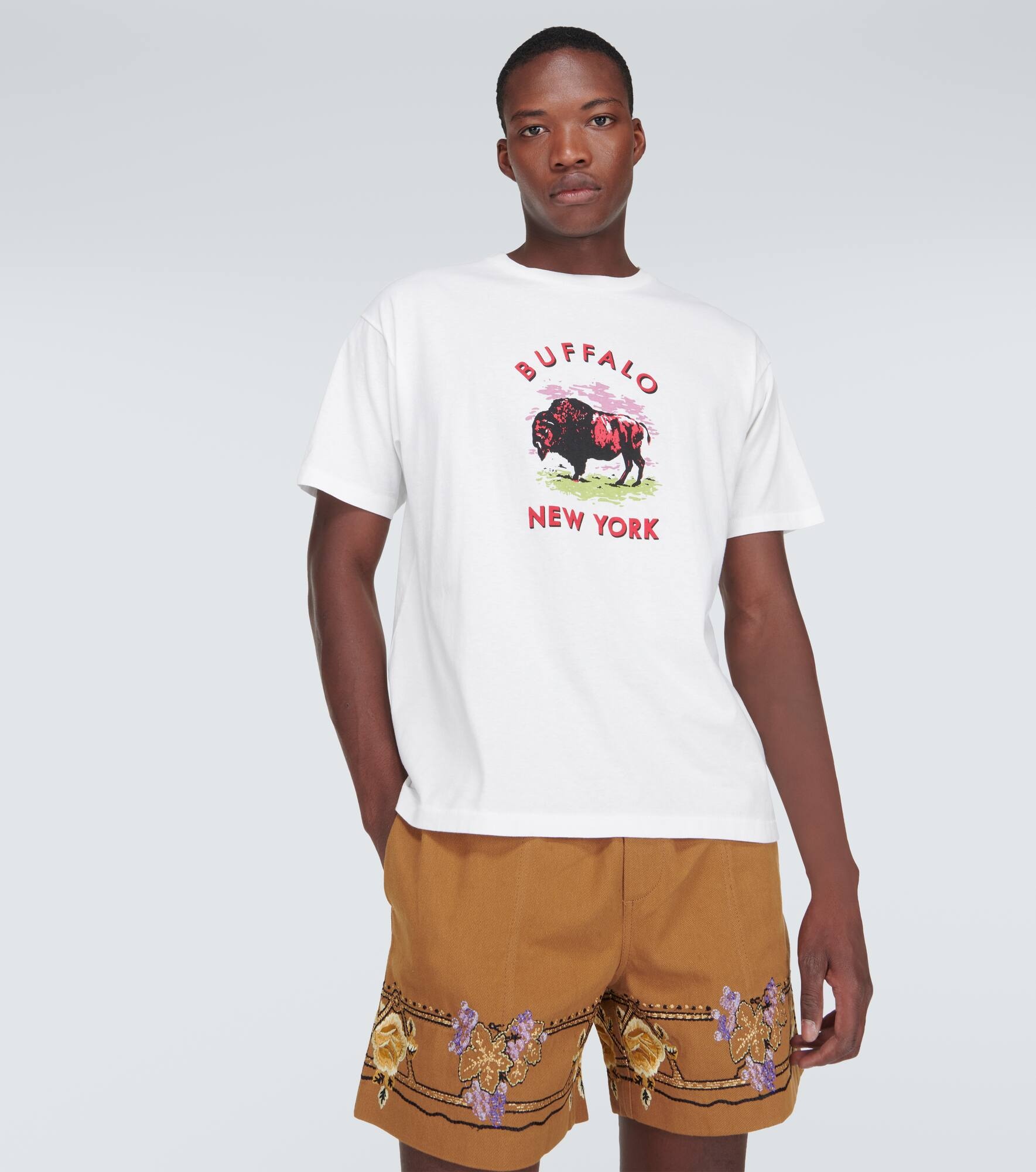 Printed cotton jersey T-shirt - 3