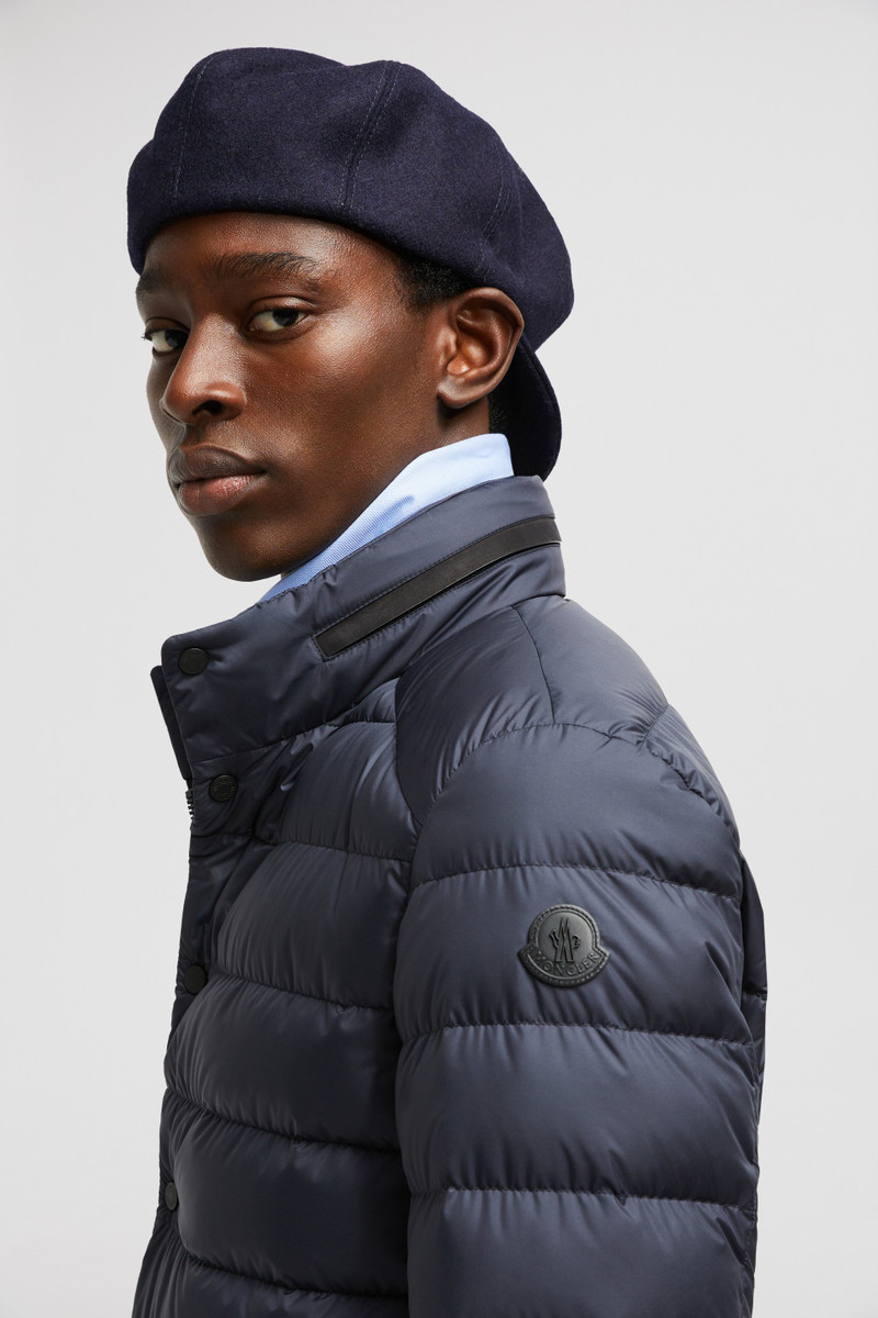 Carrelet Leather-Trimmed Down Blazer 4