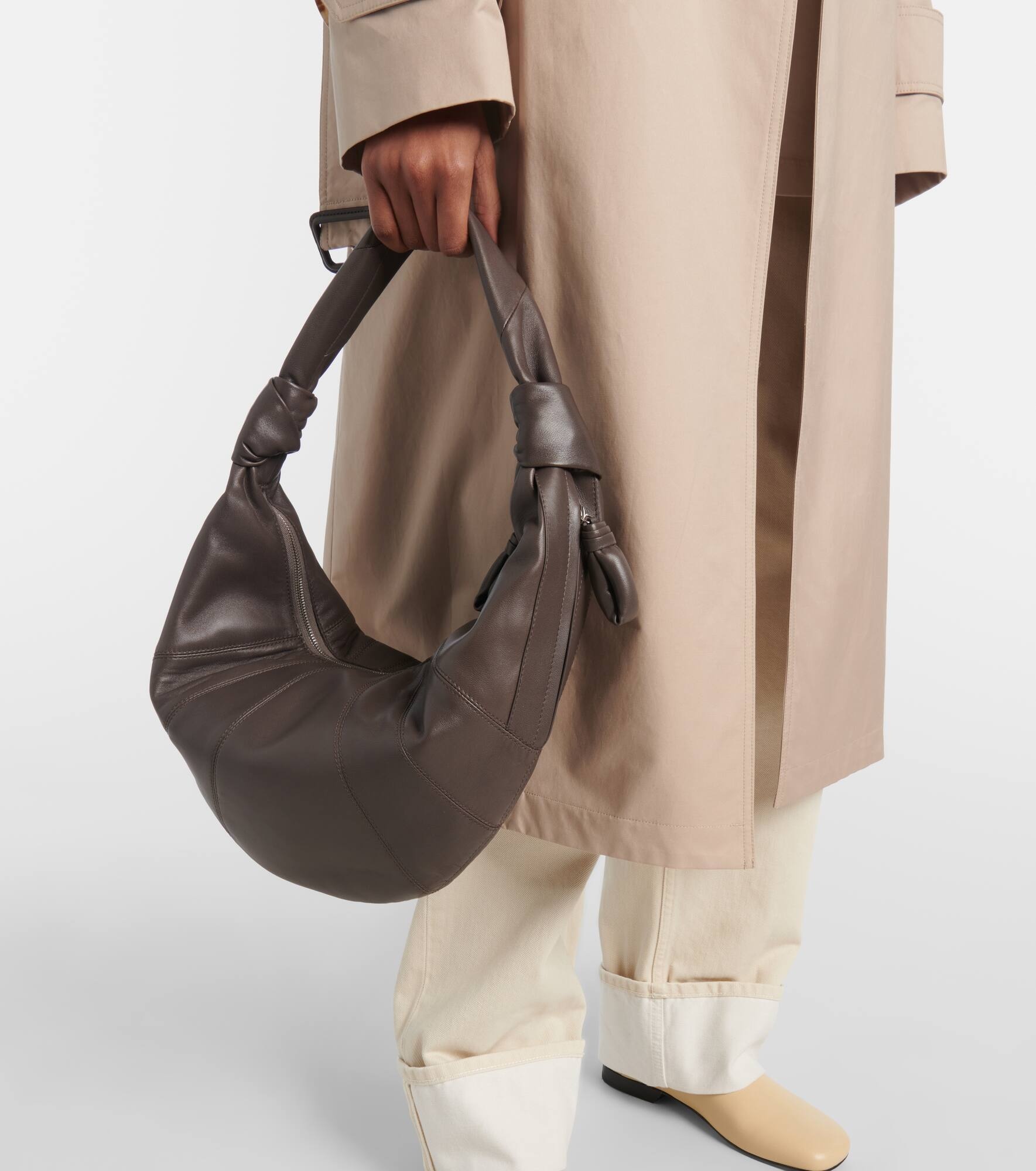 Fortune Croissant leather shoulder bag - 6