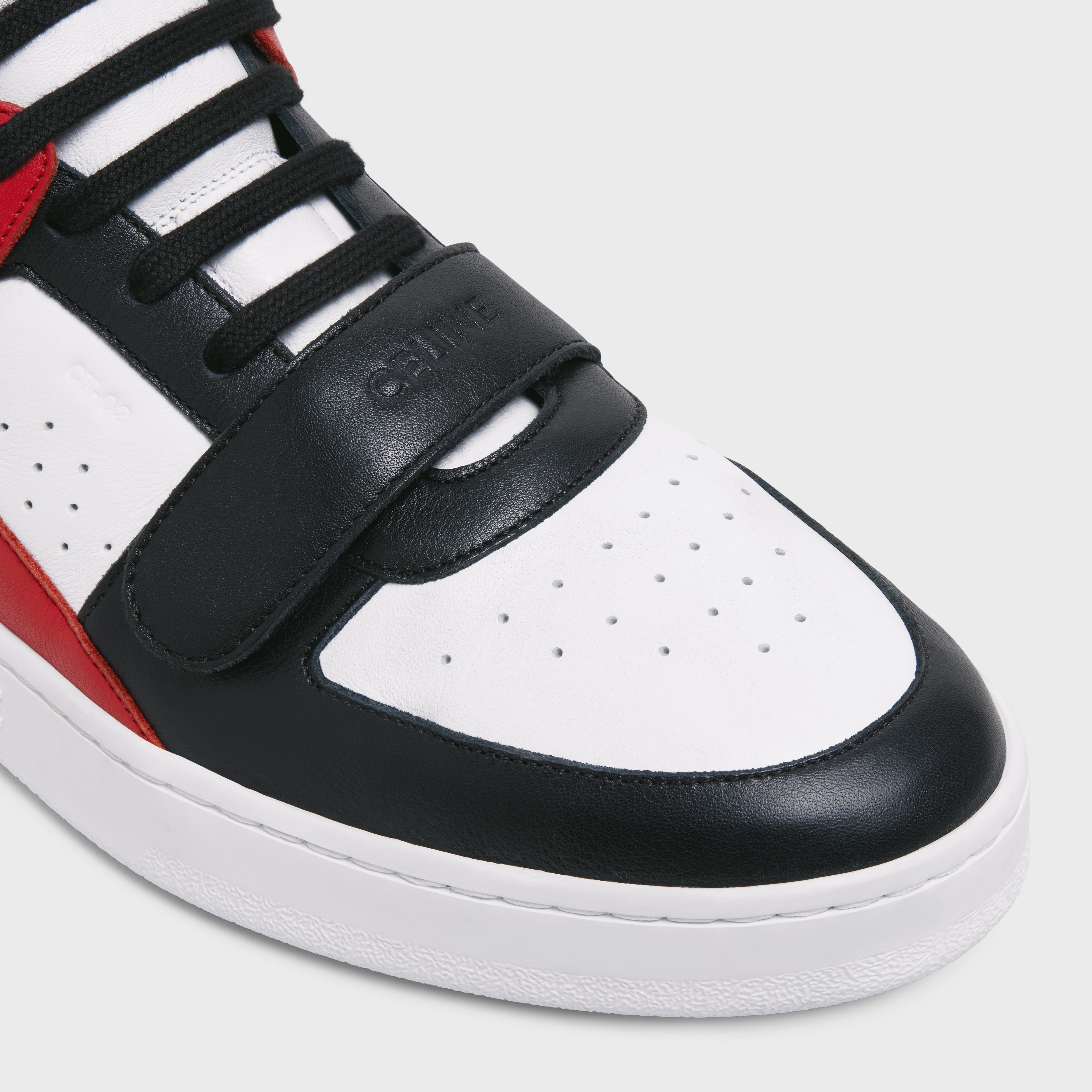 CT-02 MID SNEAKER WITH VELCRO in CALFSKIN - 4