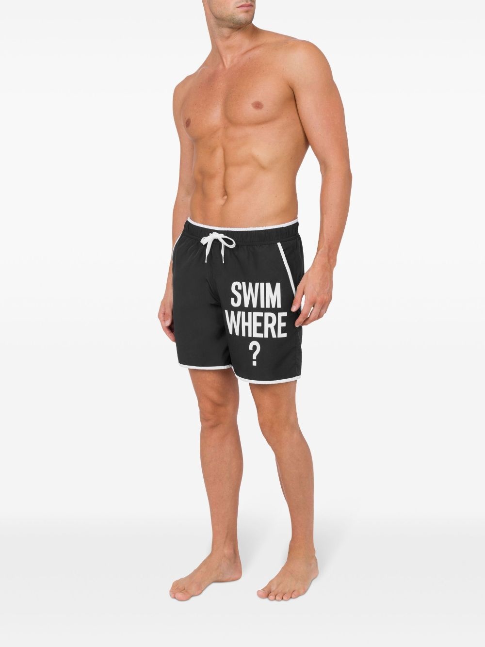 logo-print swim shorts - 3