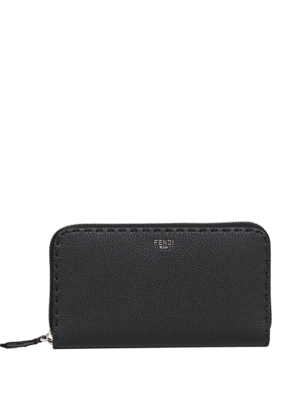 zip-up leather wallet - 1