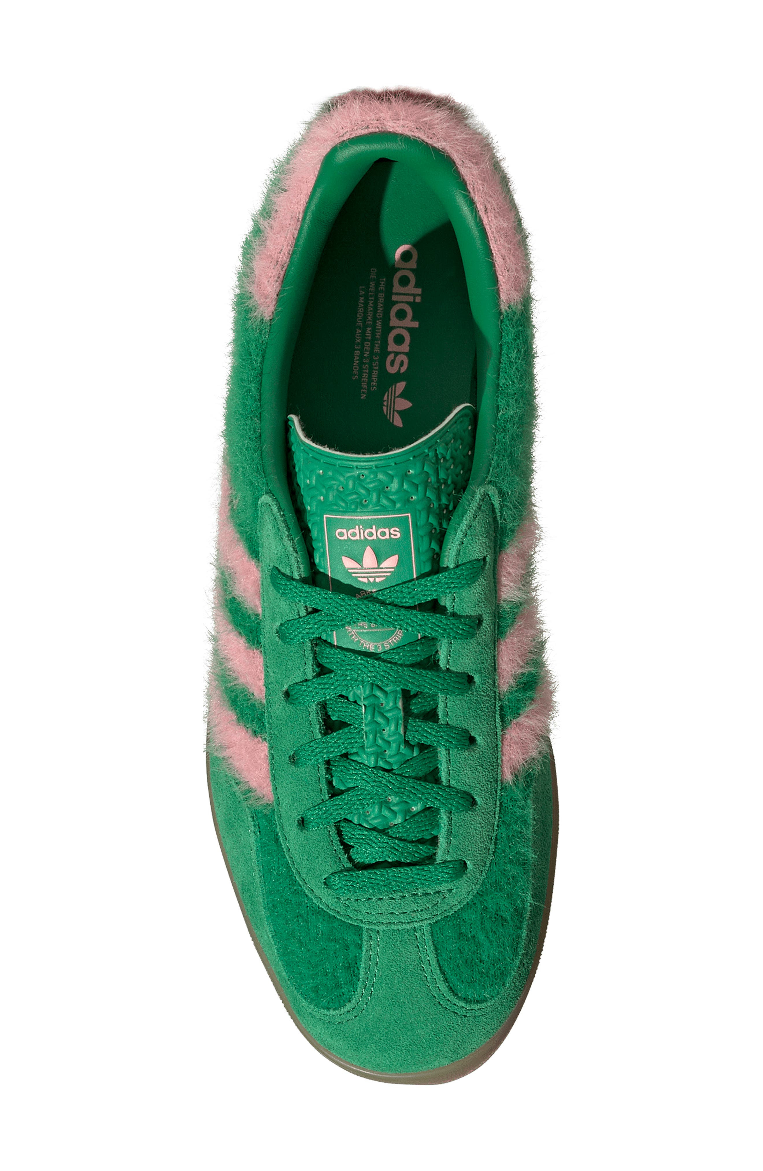 adidas Gazelle Indoor Sneaker in Green/Pink/Gum at Nordstrom - 4
