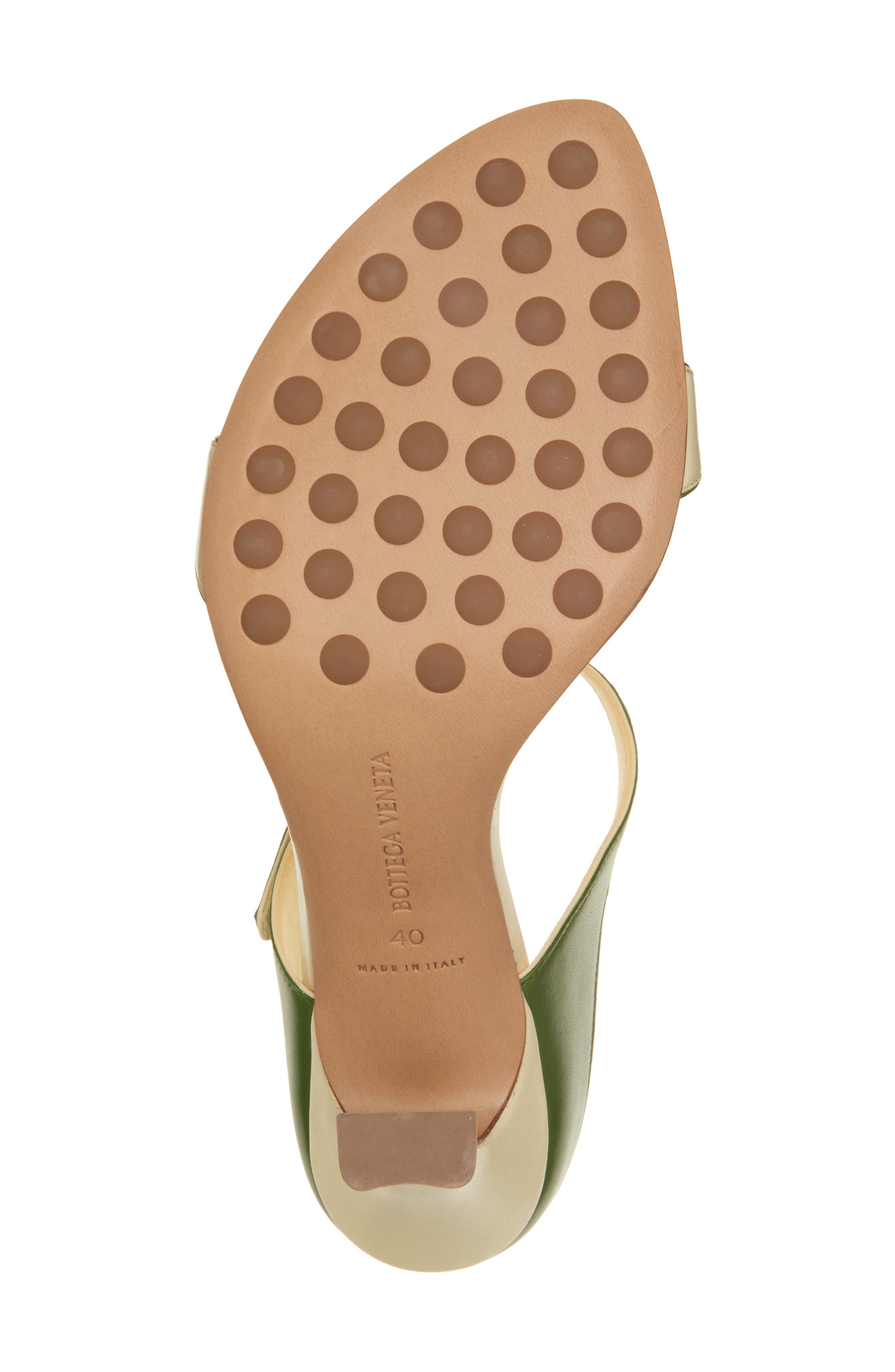 Bottega Veneta Mismatched Frog Strappy Sandal in 7187 Camomile/Avocado at Nordstrom - 7