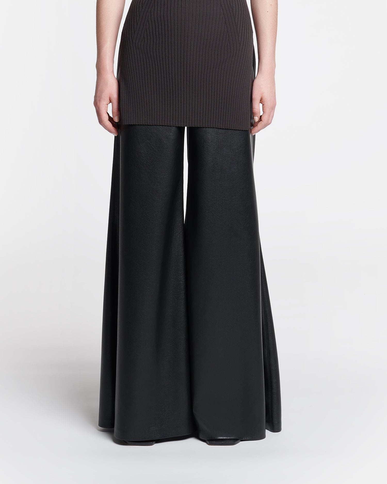 Flared Okobor™ Alt-Leather Pants - 2