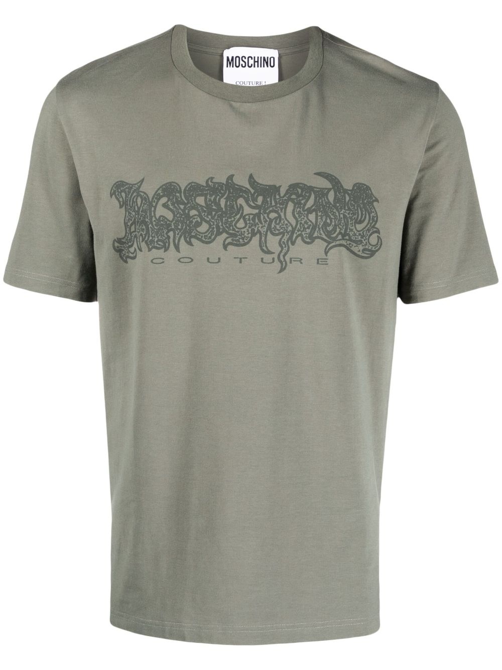 logo-print stretch-cotton T-shirt - 1