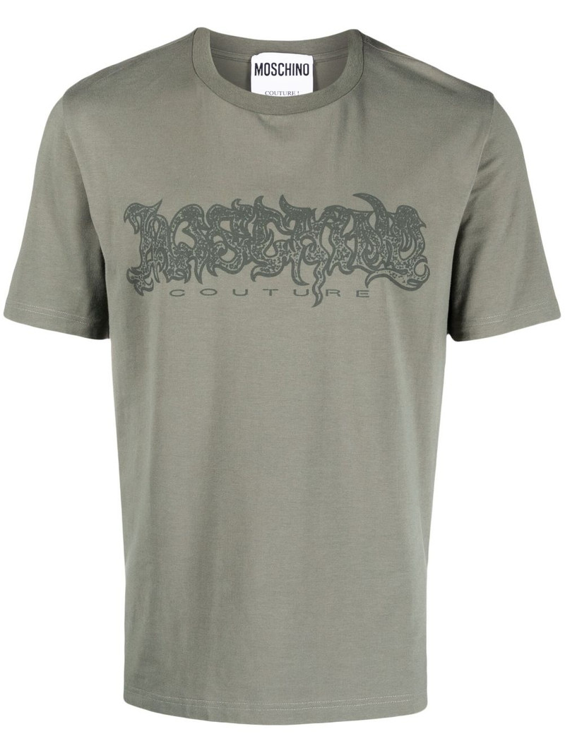 logo-print stretch-cotton T-shirt 1