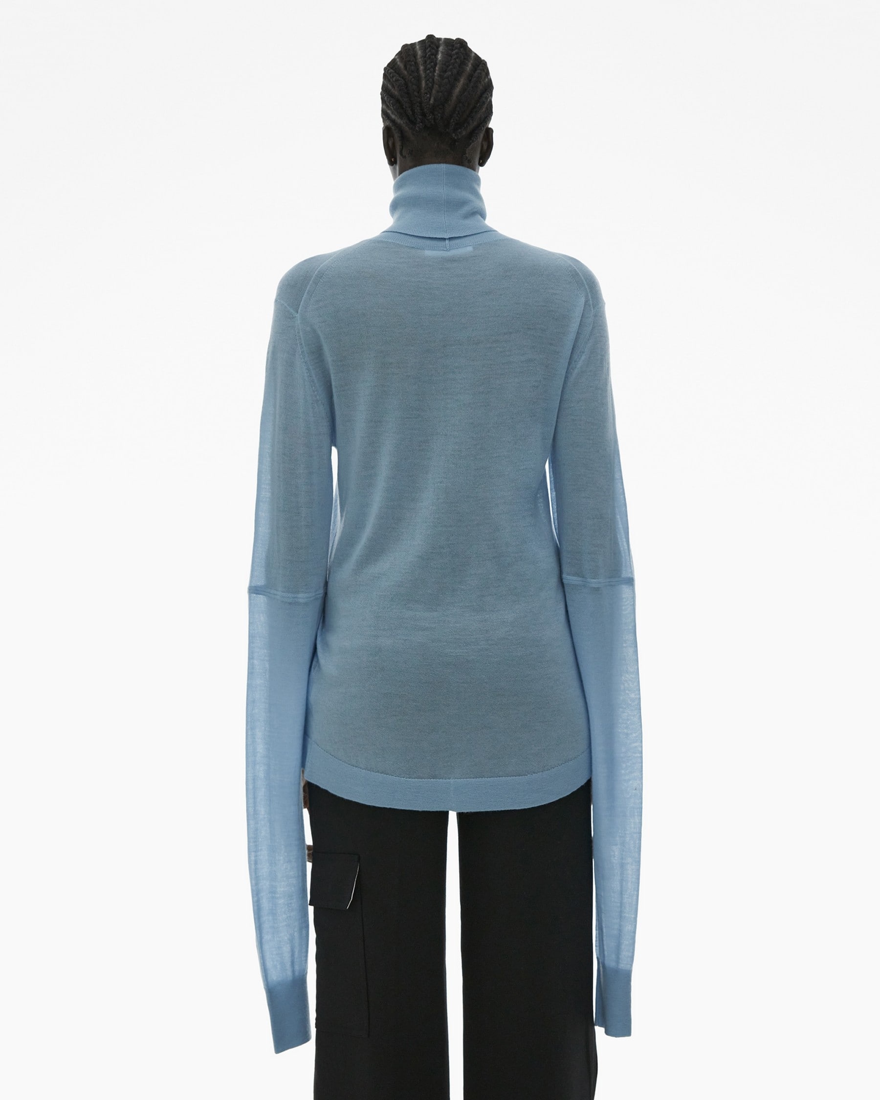 CUT-OUT TURTLENECK SWEATER - 4