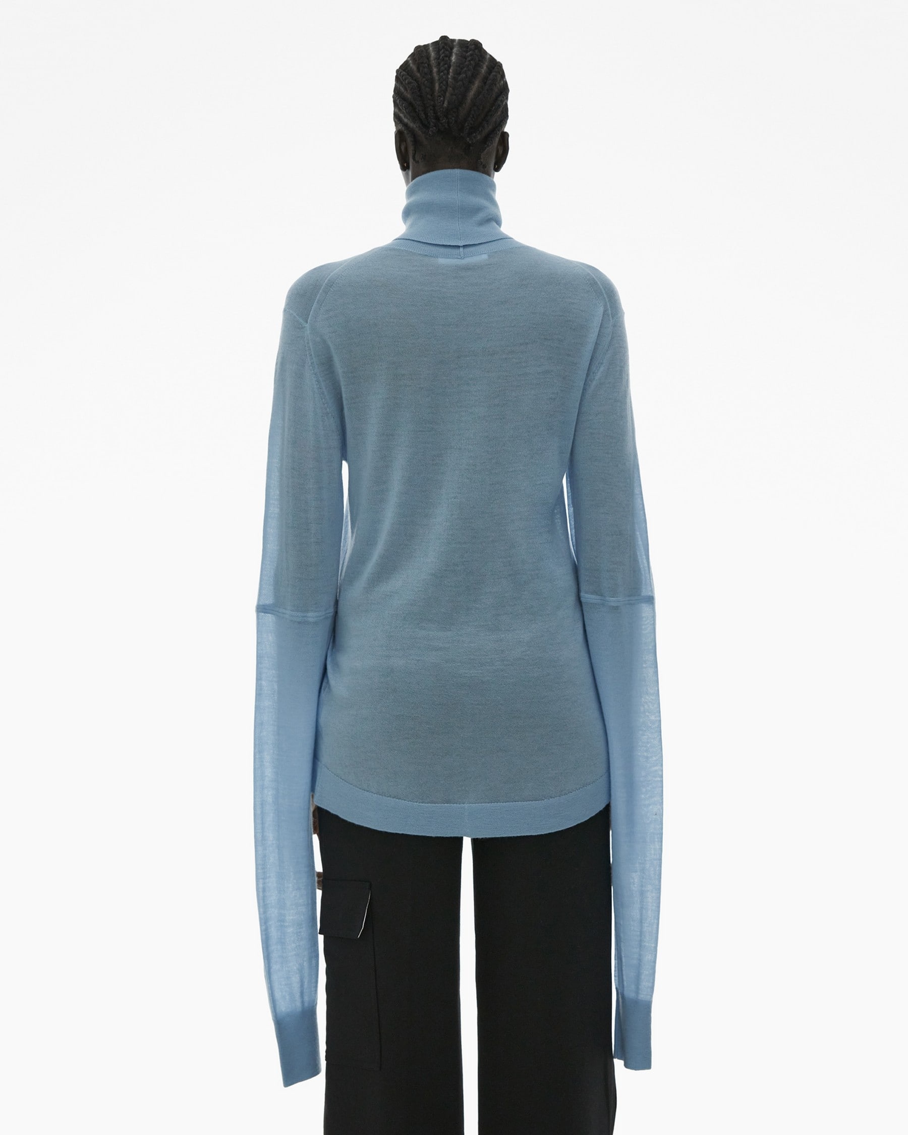 CUT-OUT TURTLENECK SWEATER - 4