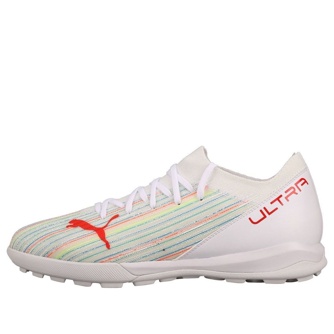 PUMA Ultra 3.2 TT Soccer Cleats White/Orange 106351-03 - 1