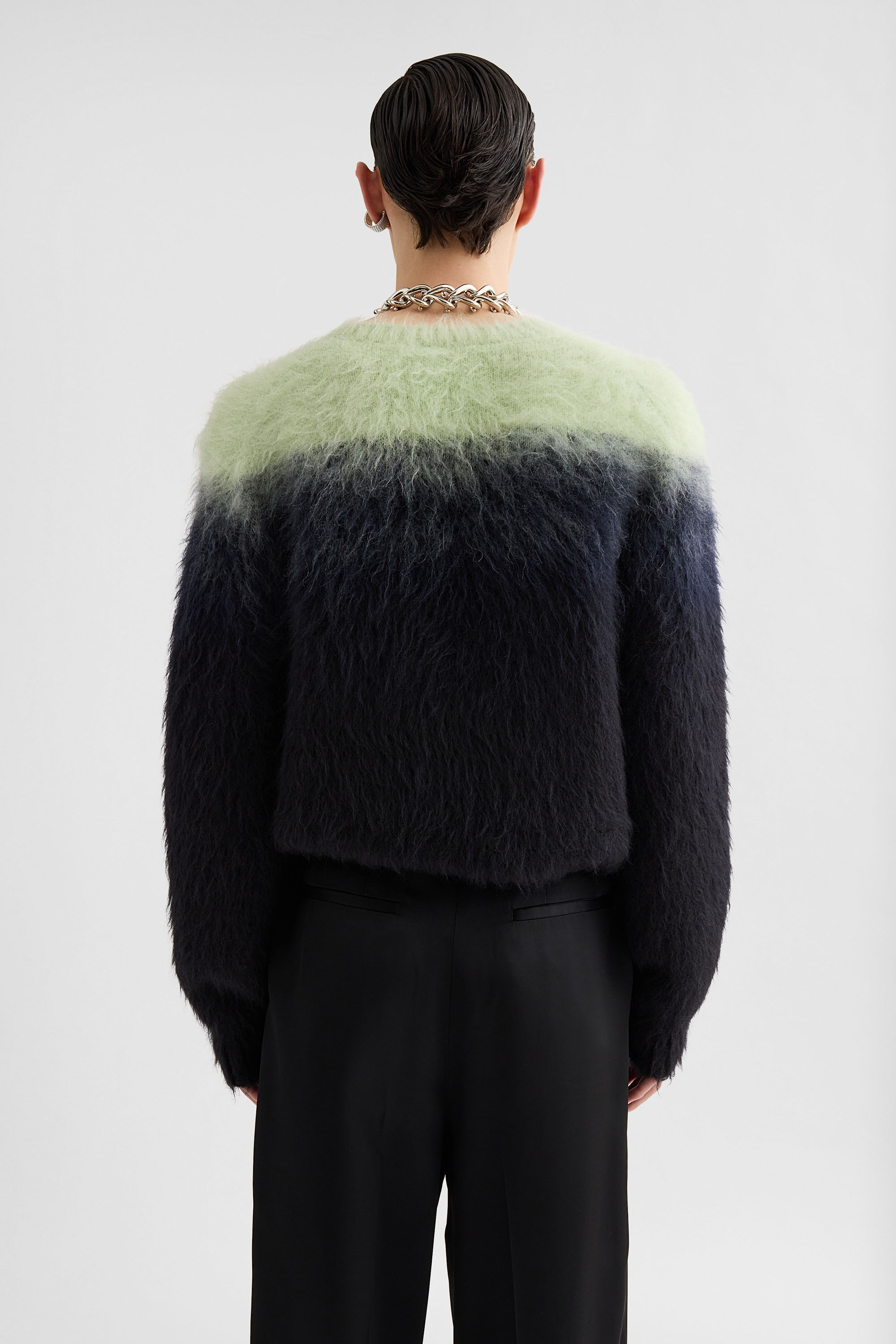 Mohair Jacquard Crew-Neck Sweater - 4