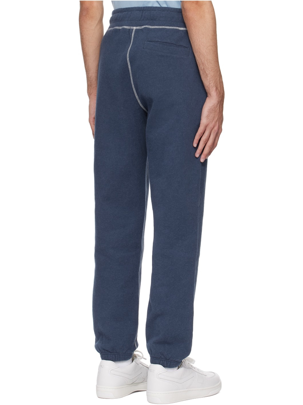 Navy Relaxed-Fit Sweatpants - 3
