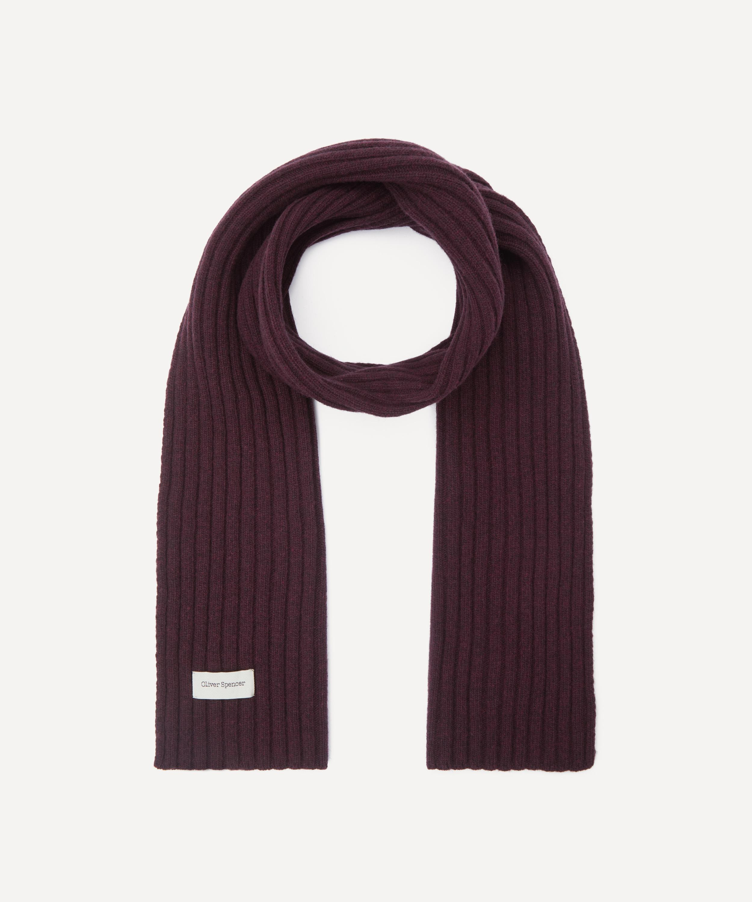 Purple Soane Ribbed Scarf - 2