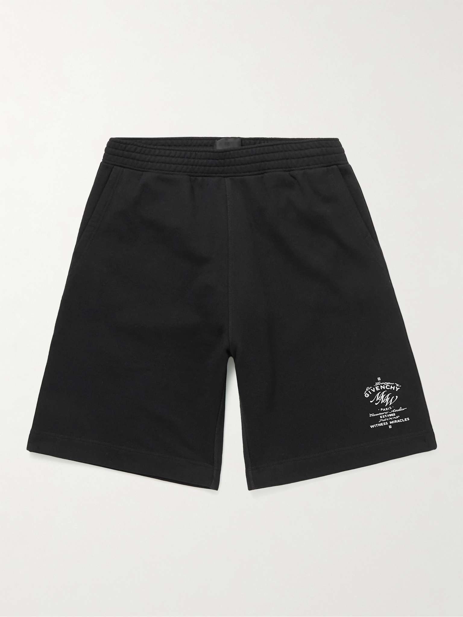 Logo-Print Cotton-Jersey Shorts - 1