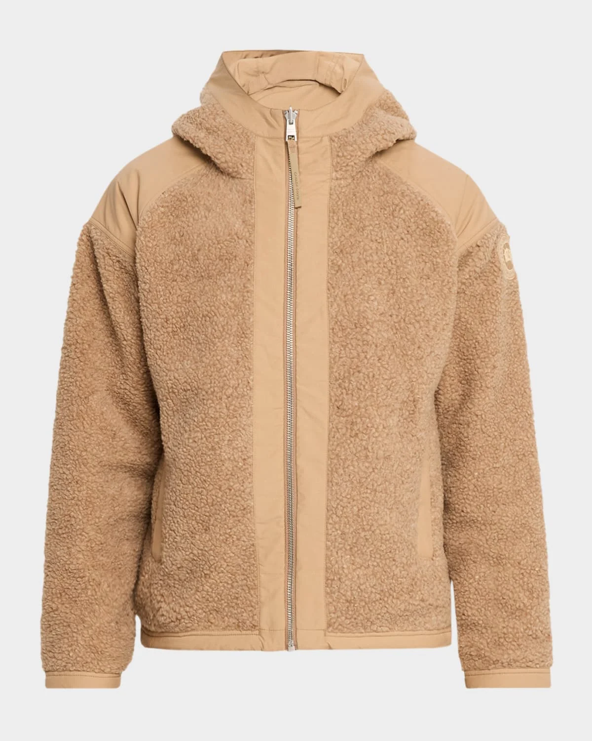 Men's Alberni Reversible Fleece Hooded Bomber Jacket - 1