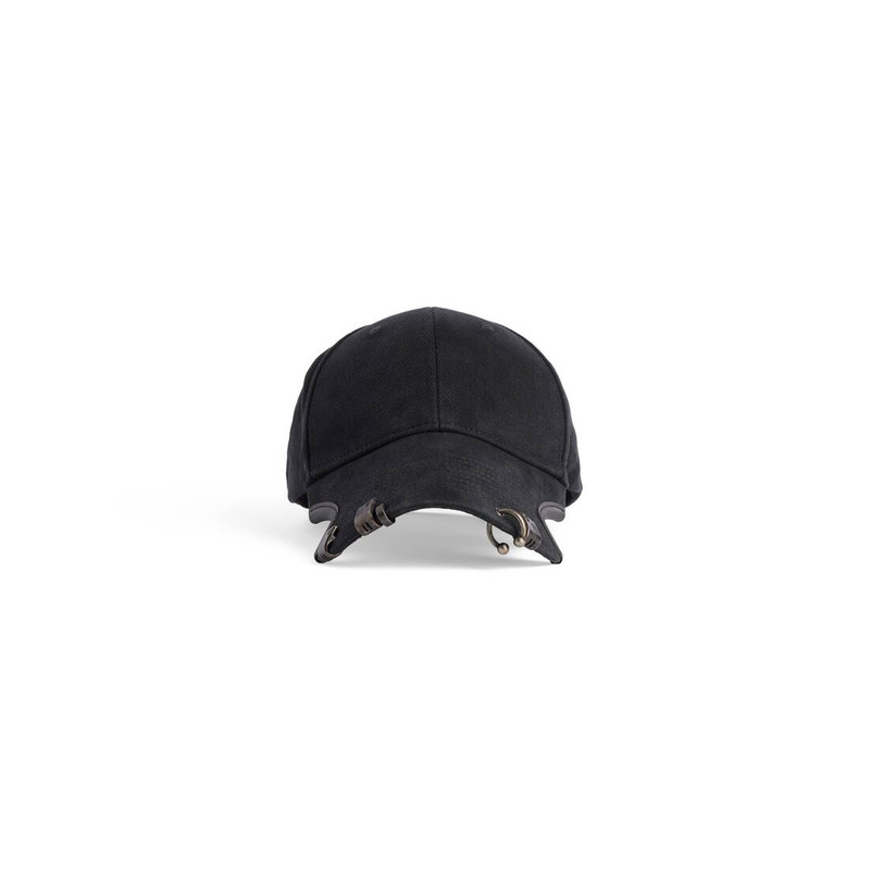 Balenciaga Piercing Cap in Black 1