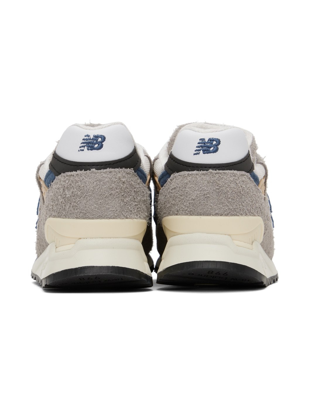 Gray & Blue Made In USA 998 Sneakers - 2