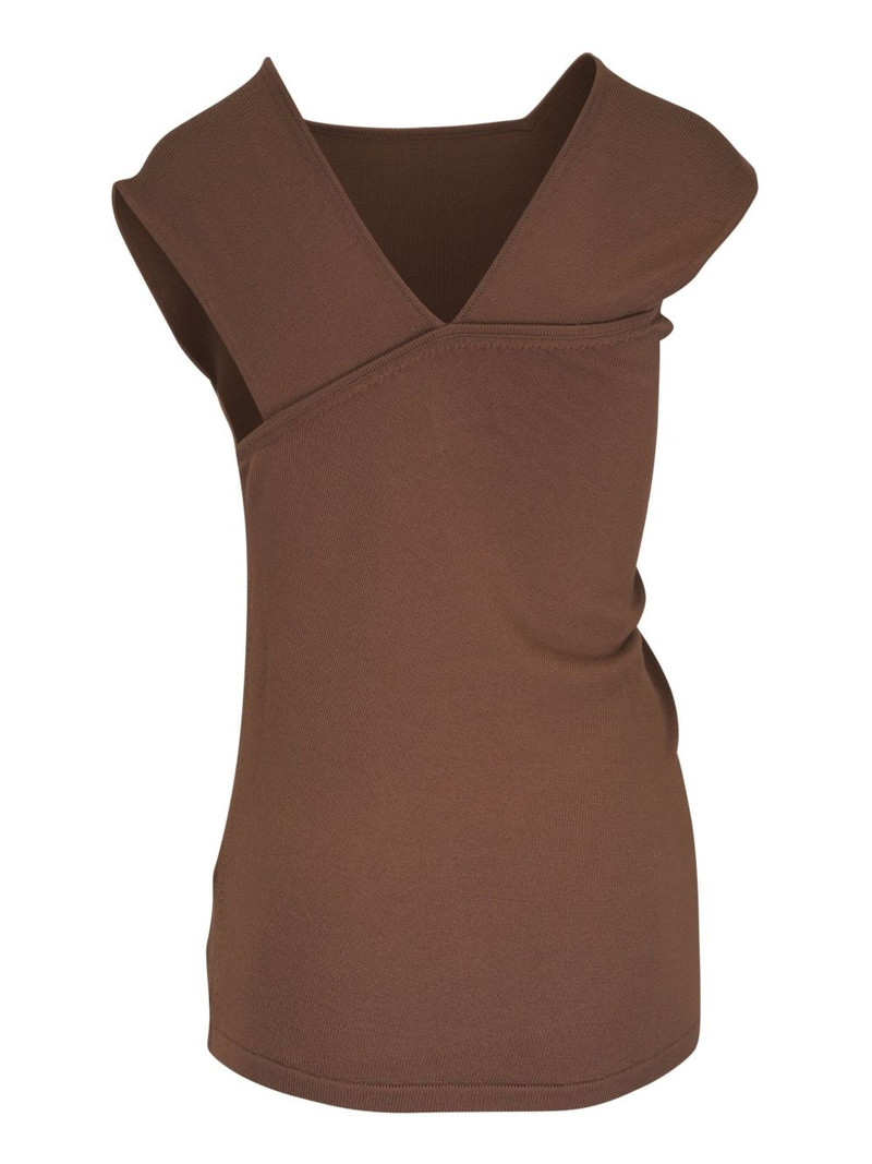 KHAITE Josif asymmetric-neckline T-shirt outlook