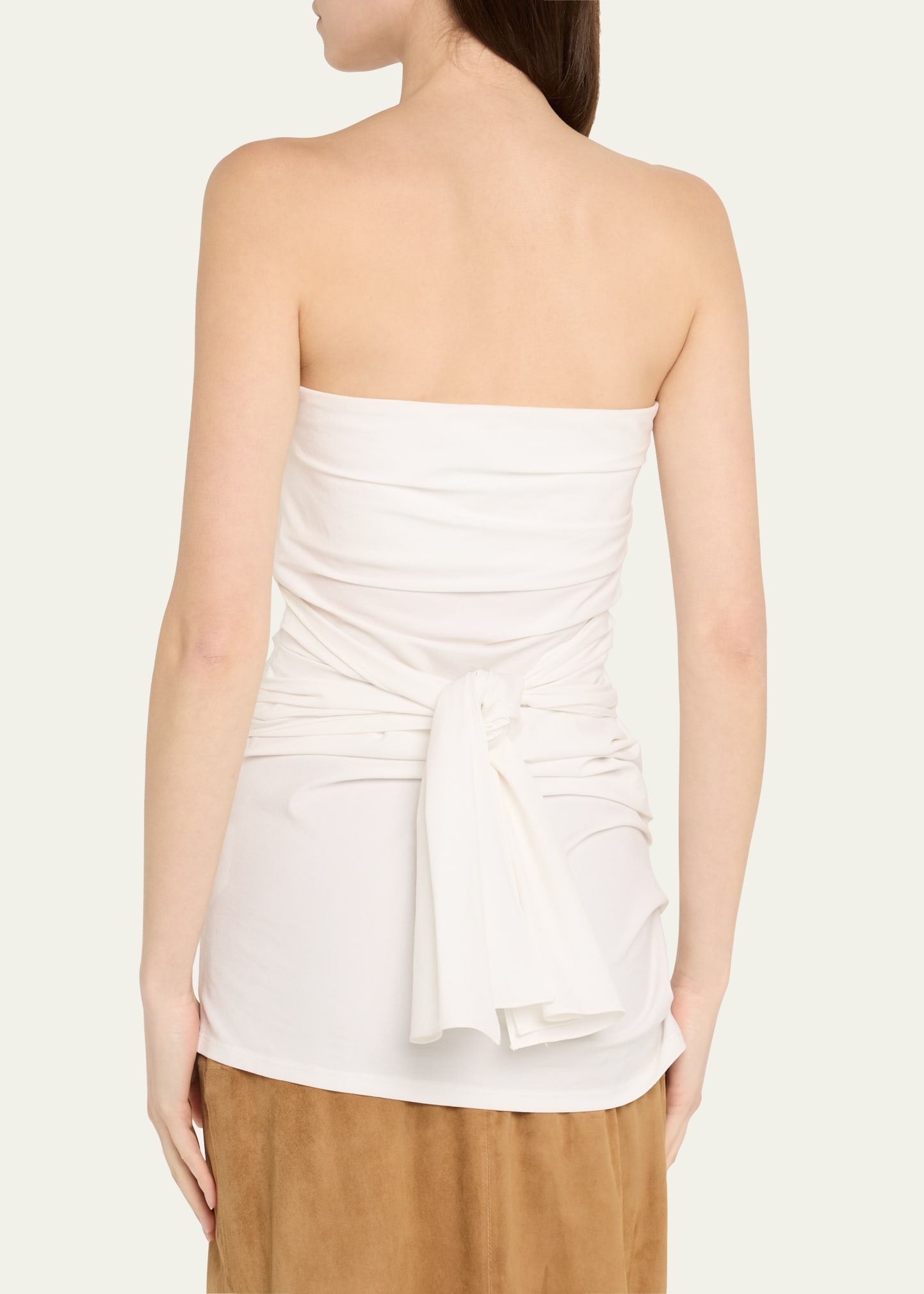 Lena Draped Strapless Bi-Stretch Top - 3