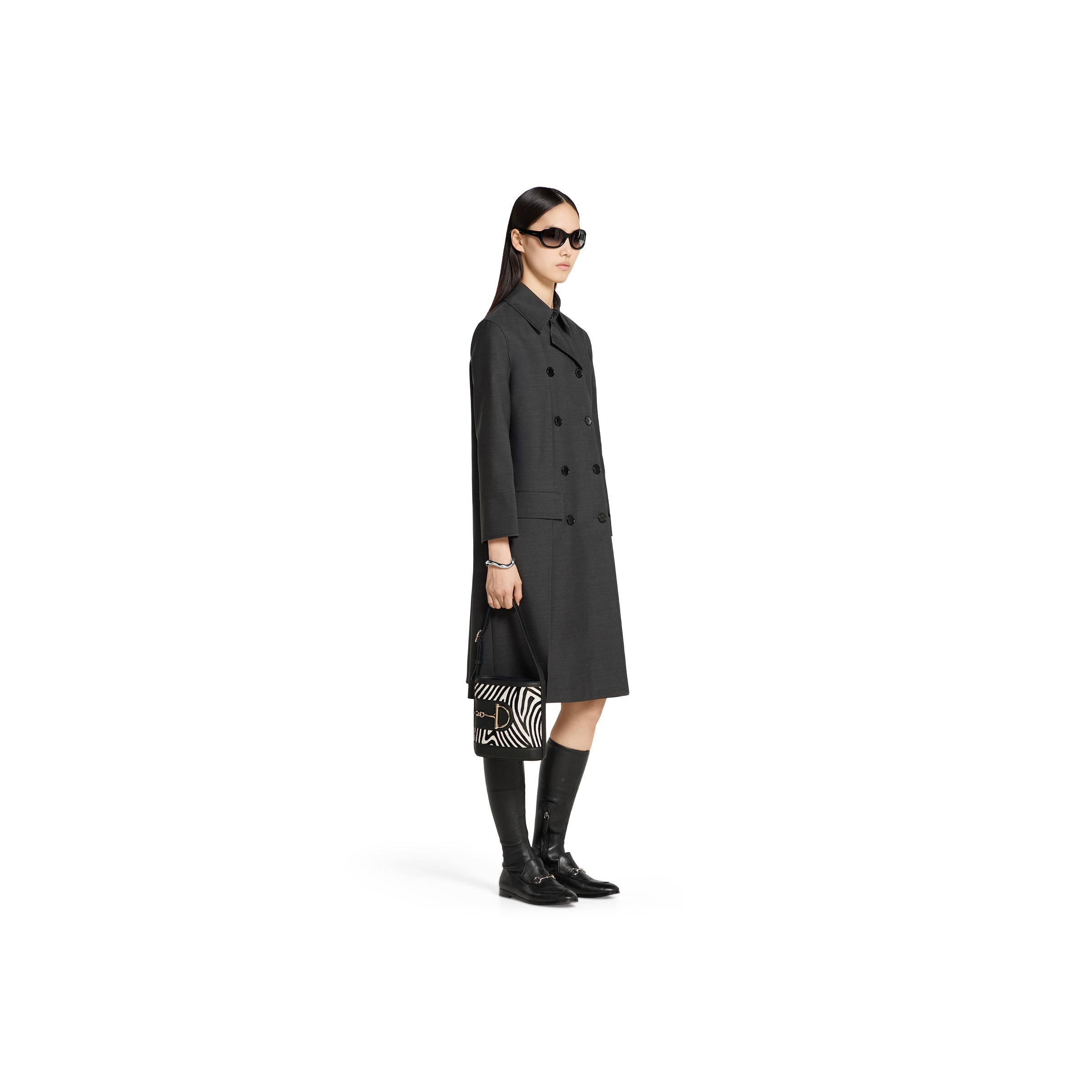 Wool double-breasted coat - 2