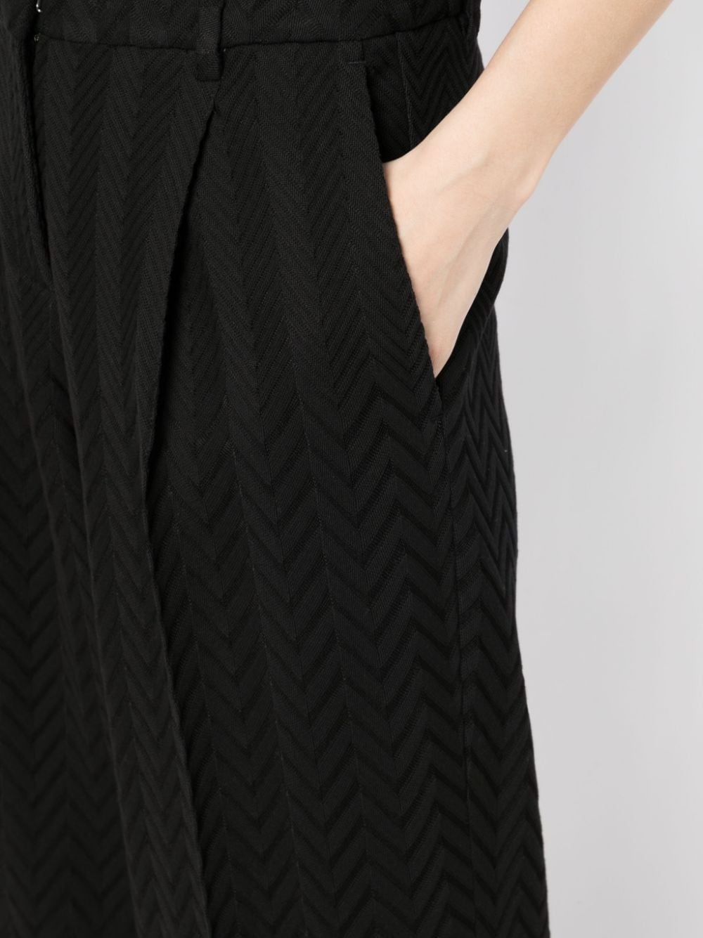 zigzag tailored trousers - 5