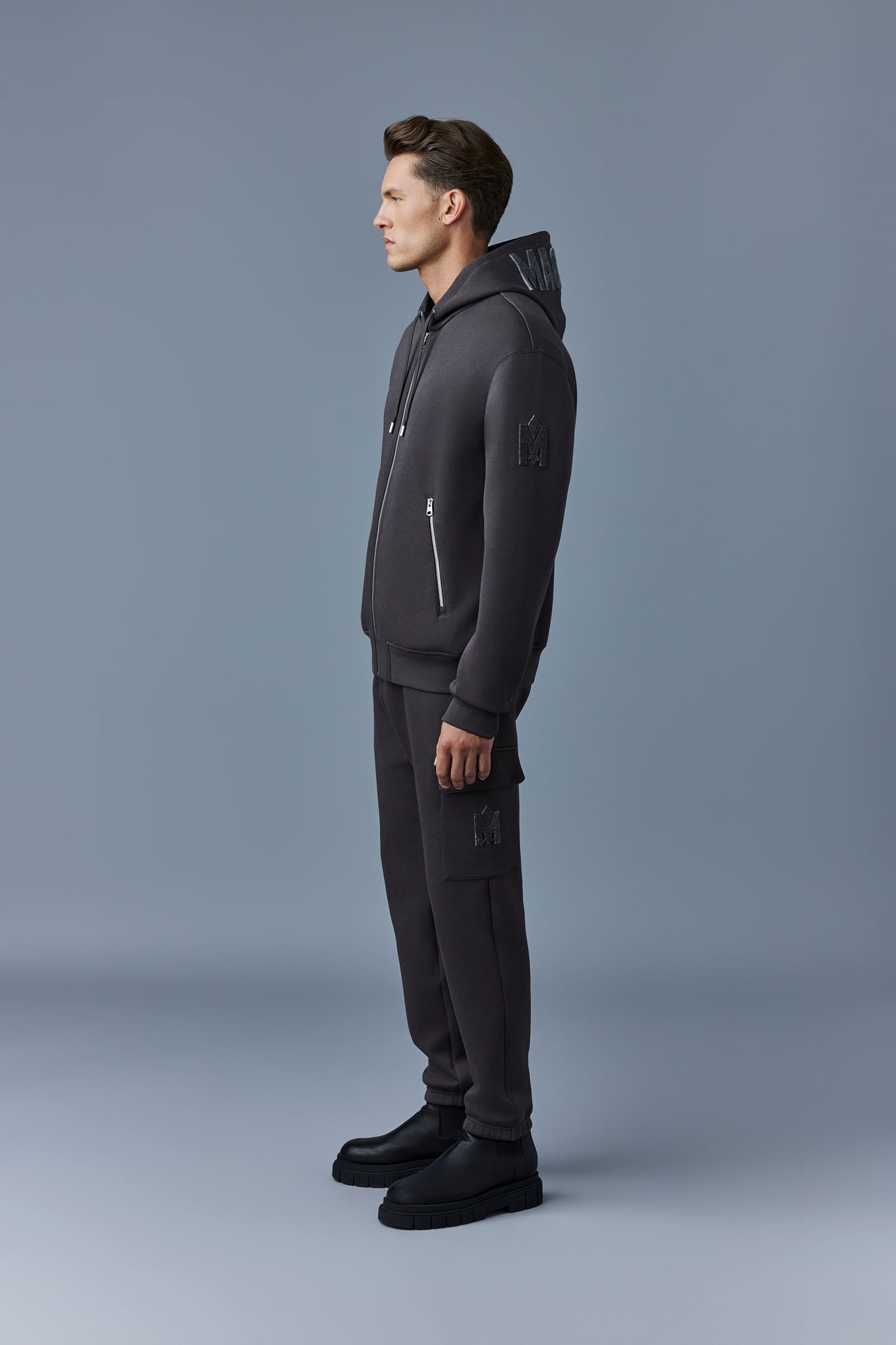 KRYS Zip-up with velvet embroidery - 3