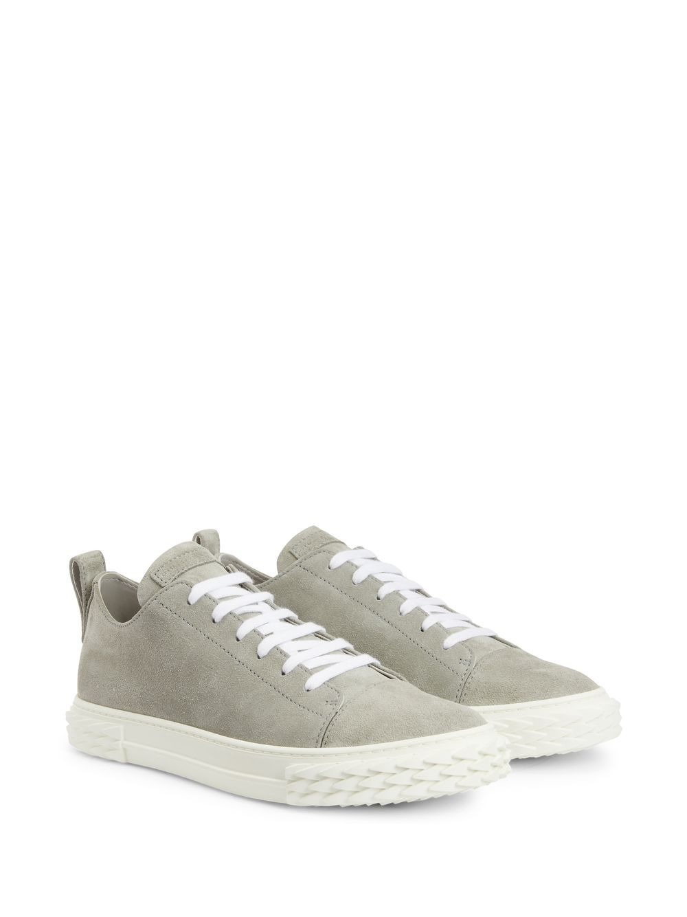 textured-insole suede trainers - 2