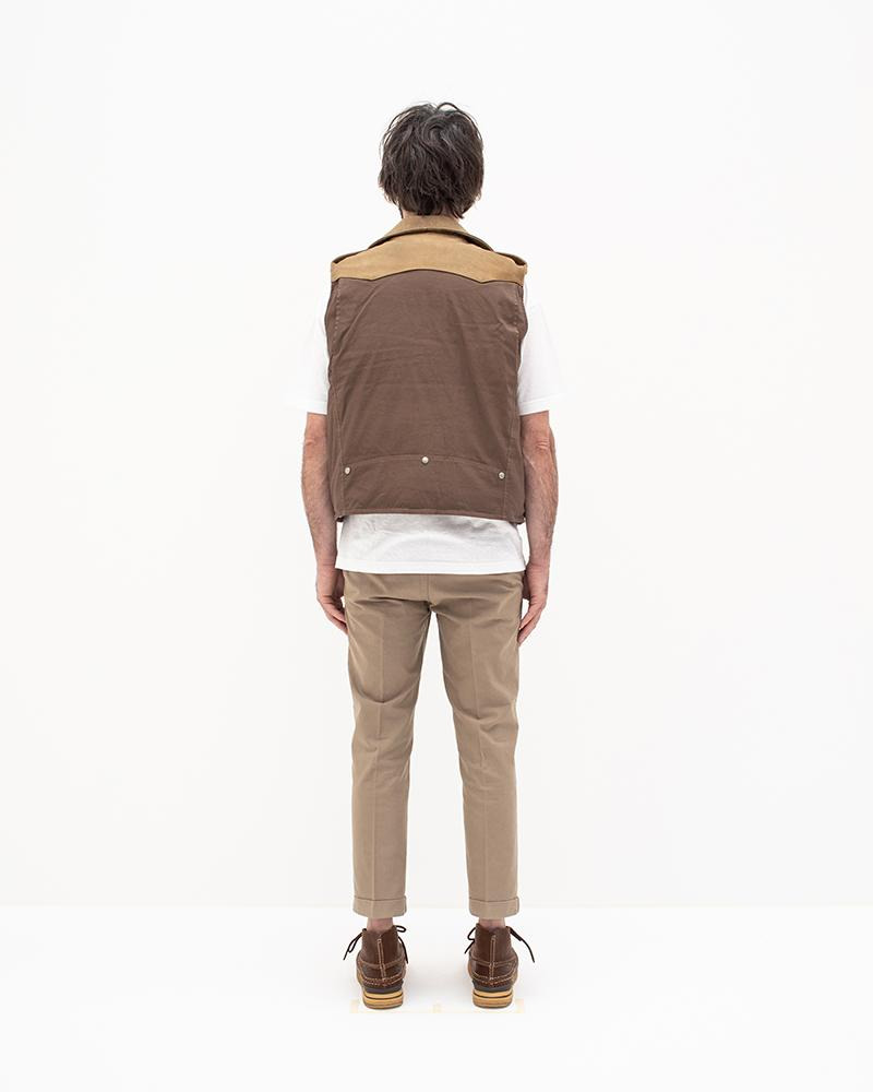 STRABLER DOWN VEST BROWN - 4