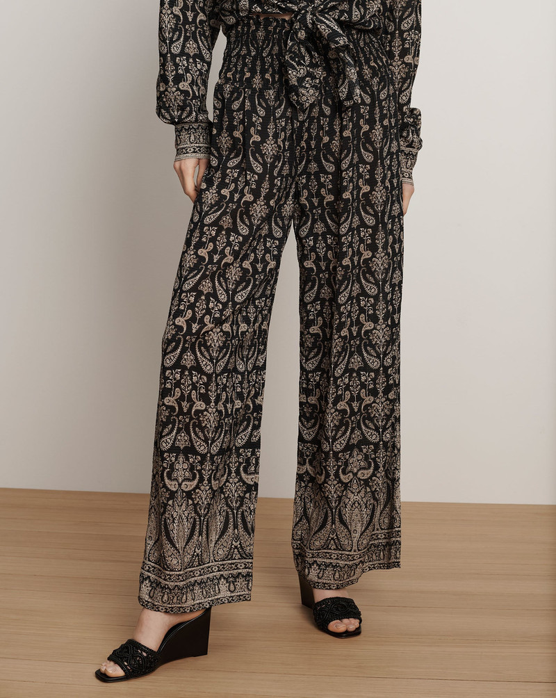 CALLAWAY SMOCKED WIDE-LEG PANT 3