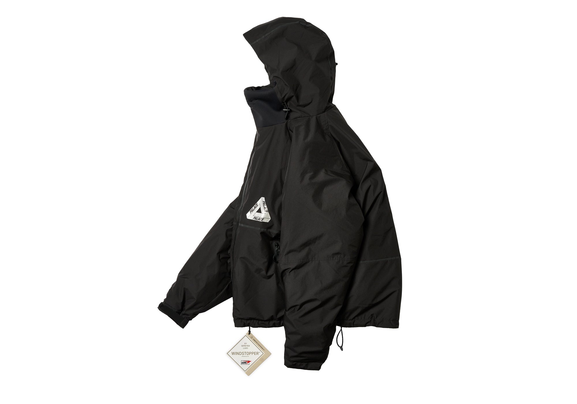 PALACE GORE-TEX WINDSTOPPER MASK JACKET BLACK | REVERSIBLE