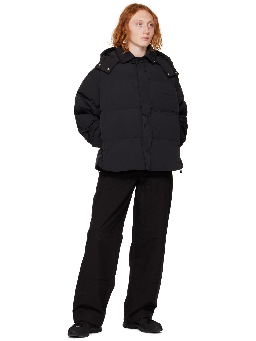 Black Le Papier 'La Doudoune Chemise' Puffer Jacket - 4