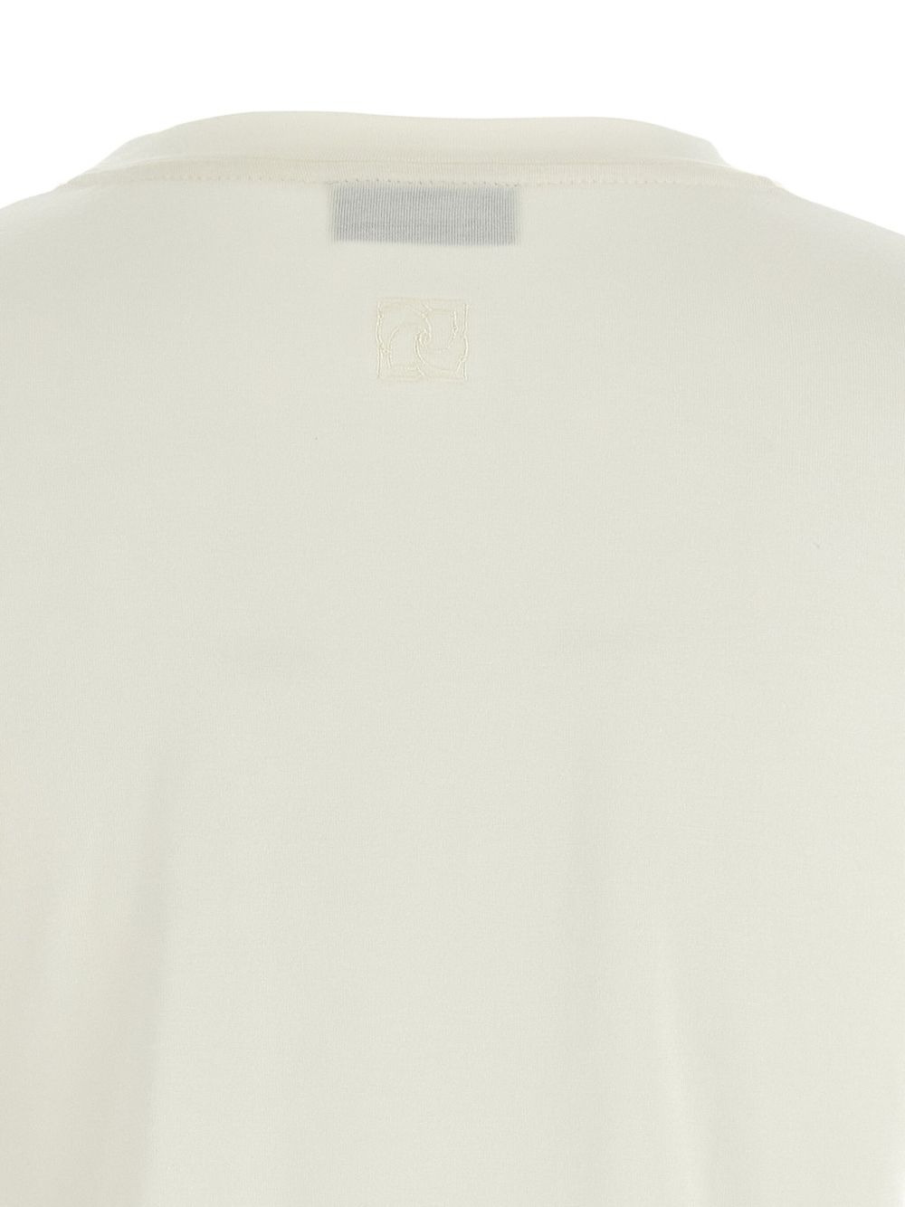 crochet-hem crew-neck T-shirt - 4