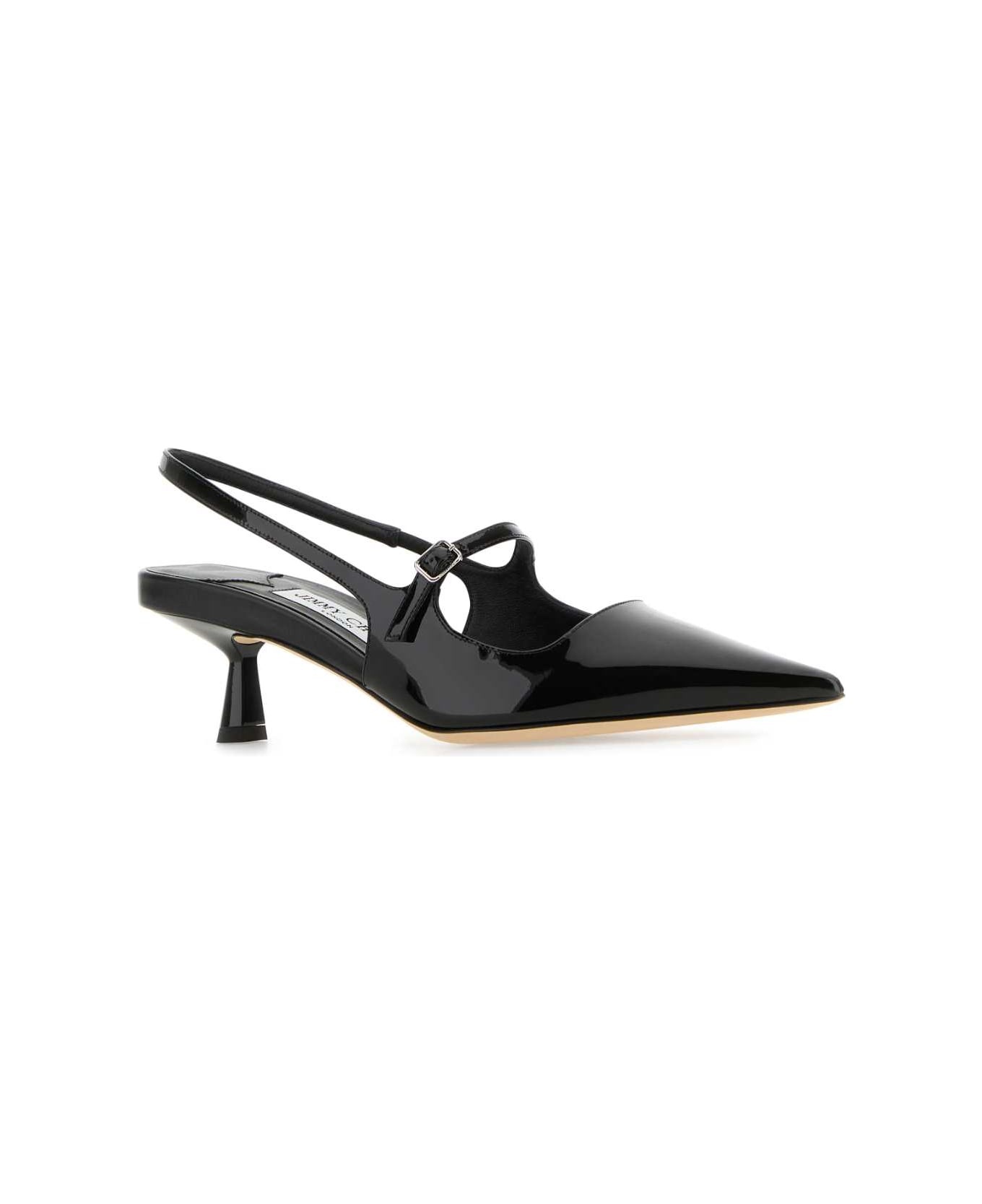 Black Leather Didi Pumps - 2