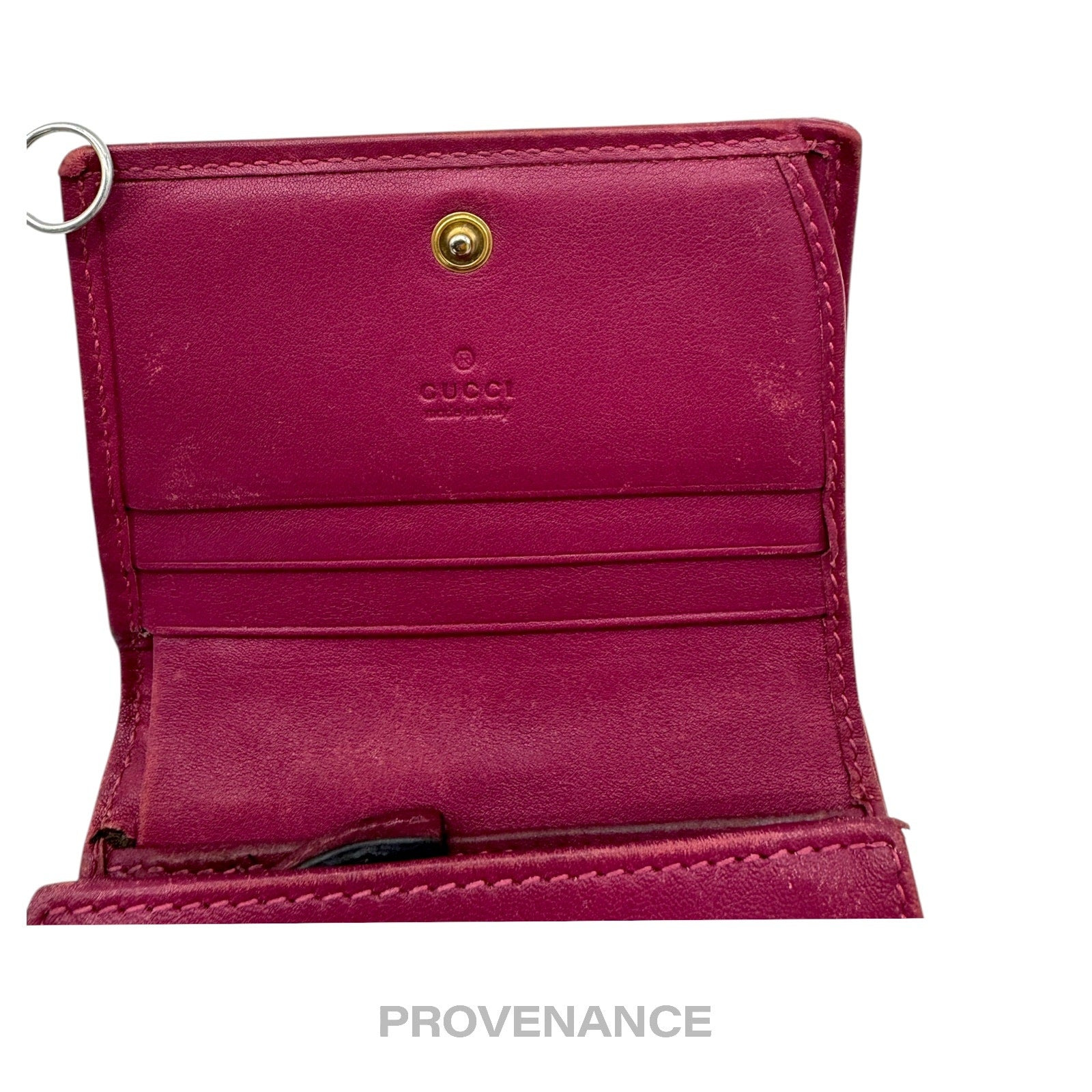Gucci GG Marmont Card Holder Wallet - LOVE Pink Quilted - 6
