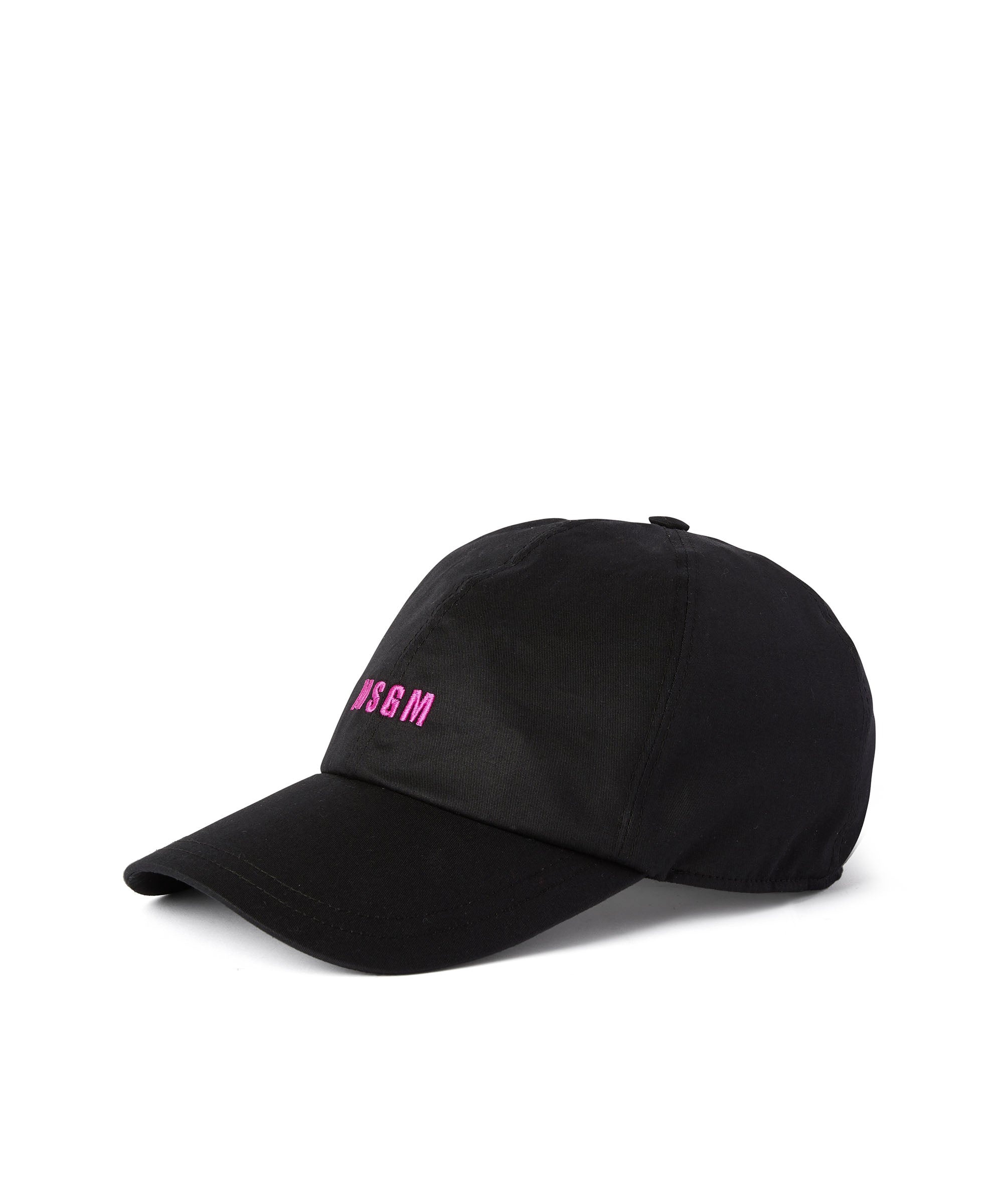 Cotton baseball cap with embroidered micro logo - 1