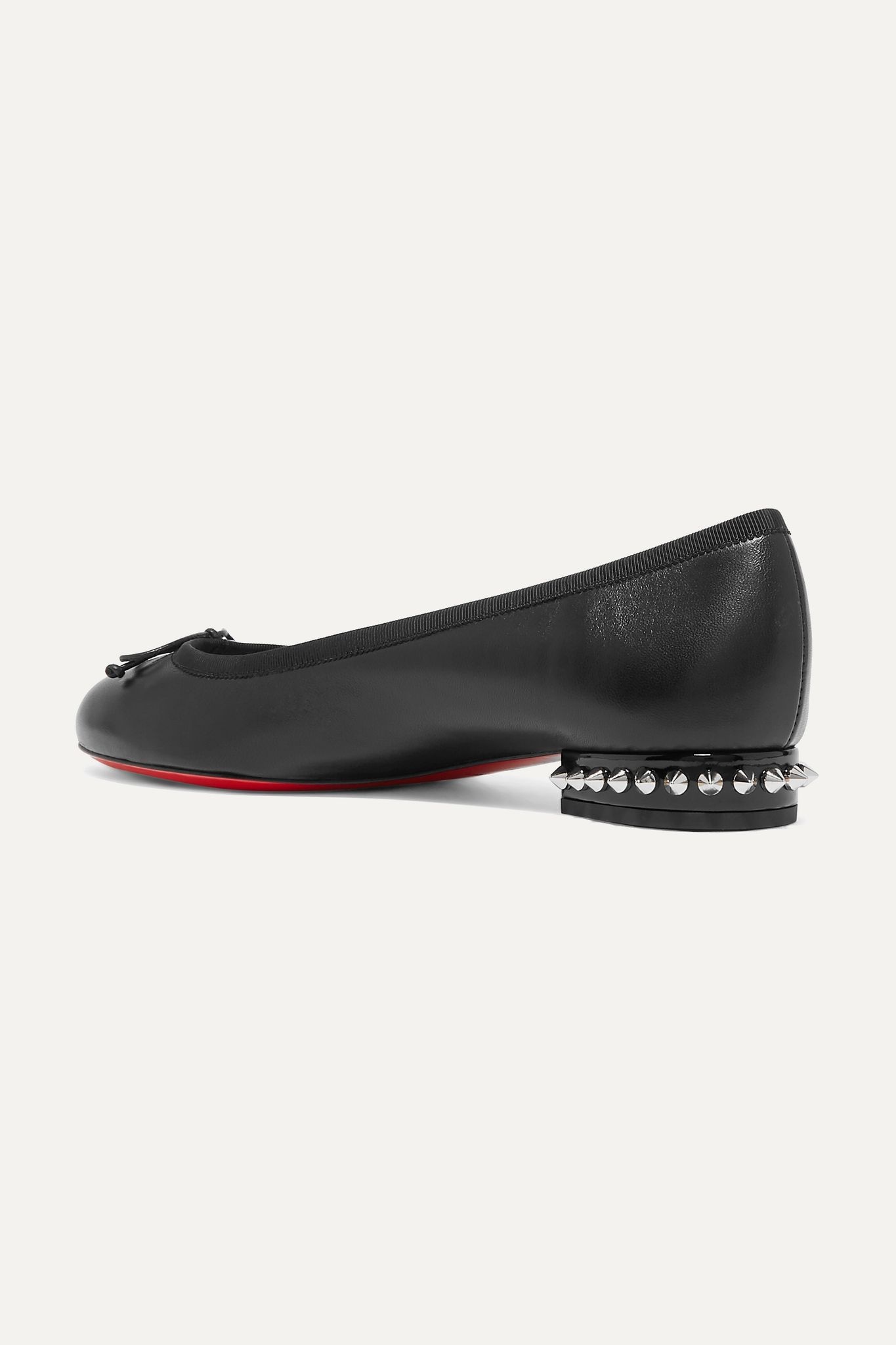 La Massine spiked leather ballet flats - 4