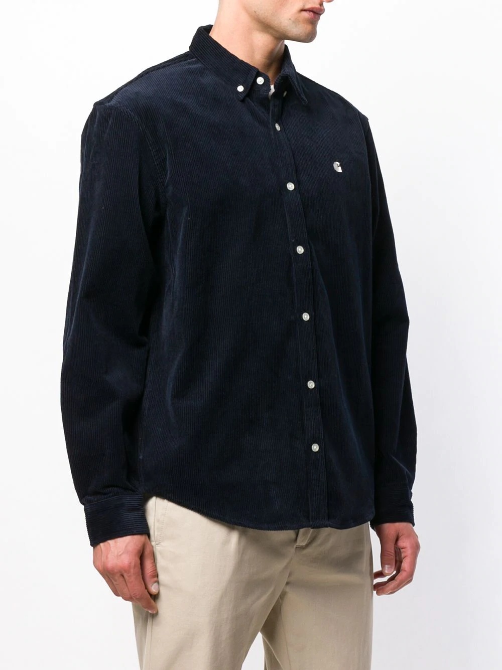 corduroy button-down shirt - 3