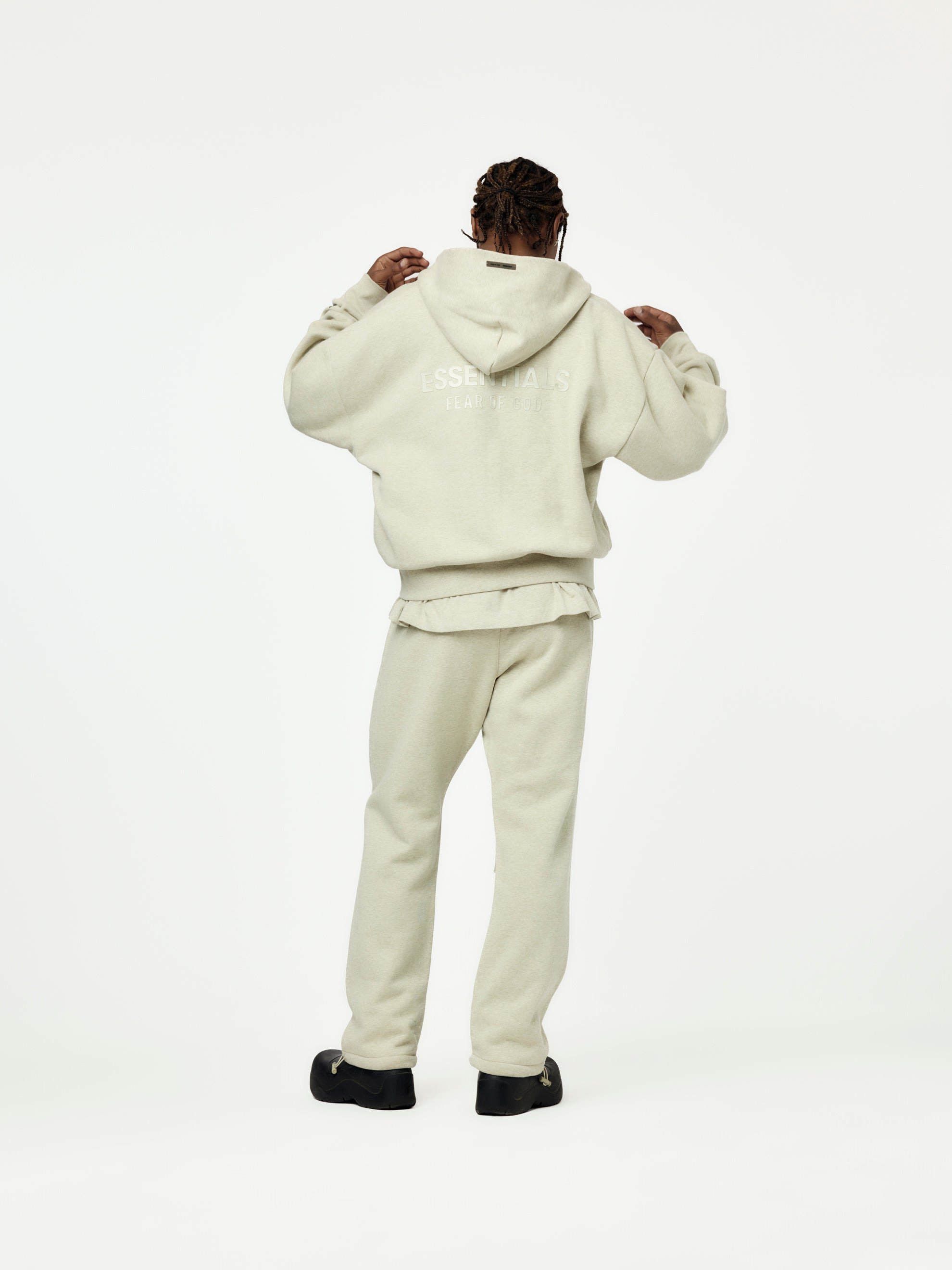 RELAXED FLEECE SWEATPANT (HEATHER STONE) - 4