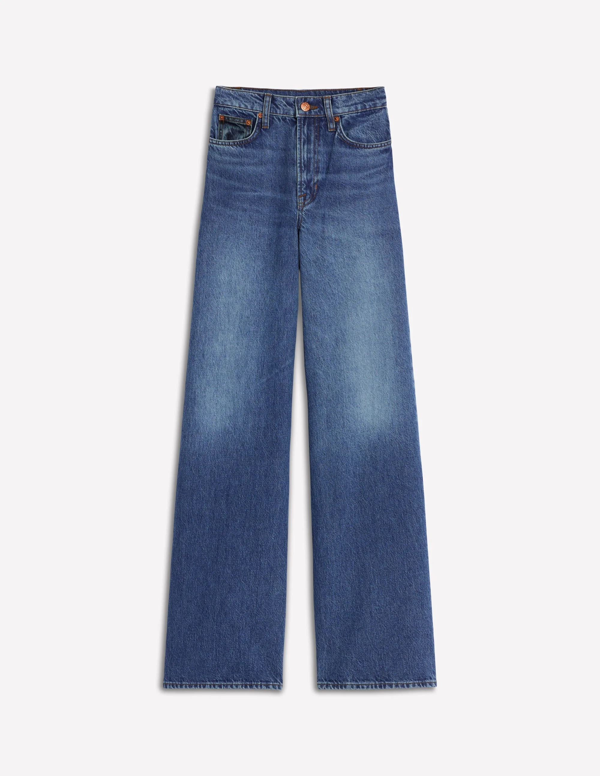 High Rise Wide Leg Jeans-Hotch Potch - 1